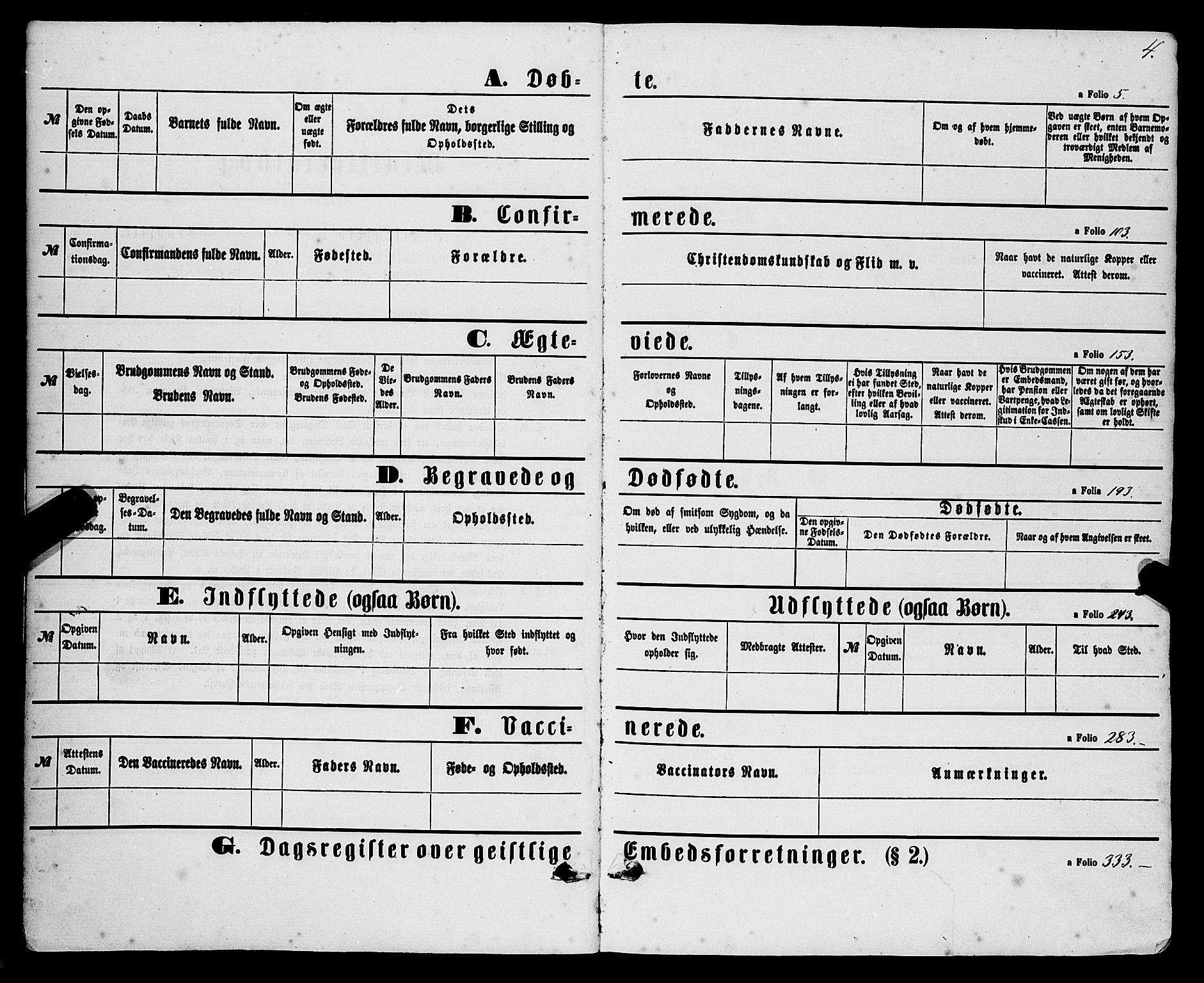 Sveio Sokneprestembete, SAB/A-78501/H/Haa: Parish register (official) no. A 1, 1861-1877, p. 4