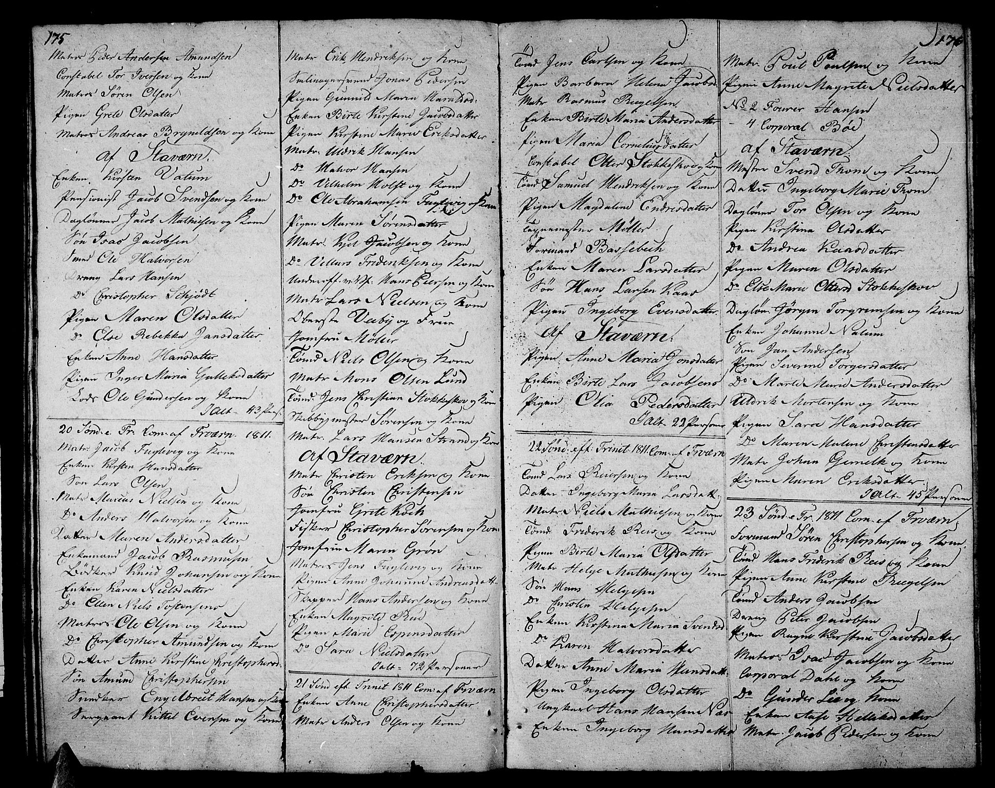 Stavern kirkebøker, AV/SAKO-A-318/F/Fa/L0005: Parish register (official) no. 5, 1800-1816, p. 175-176