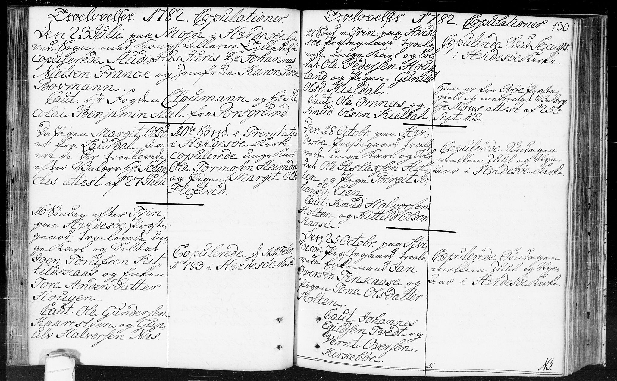 Kviteseid kirkebøker, SAKO/A-276/F/Fa/L0002: Parish register (official) no. I 2, 1773-1786, p. 130