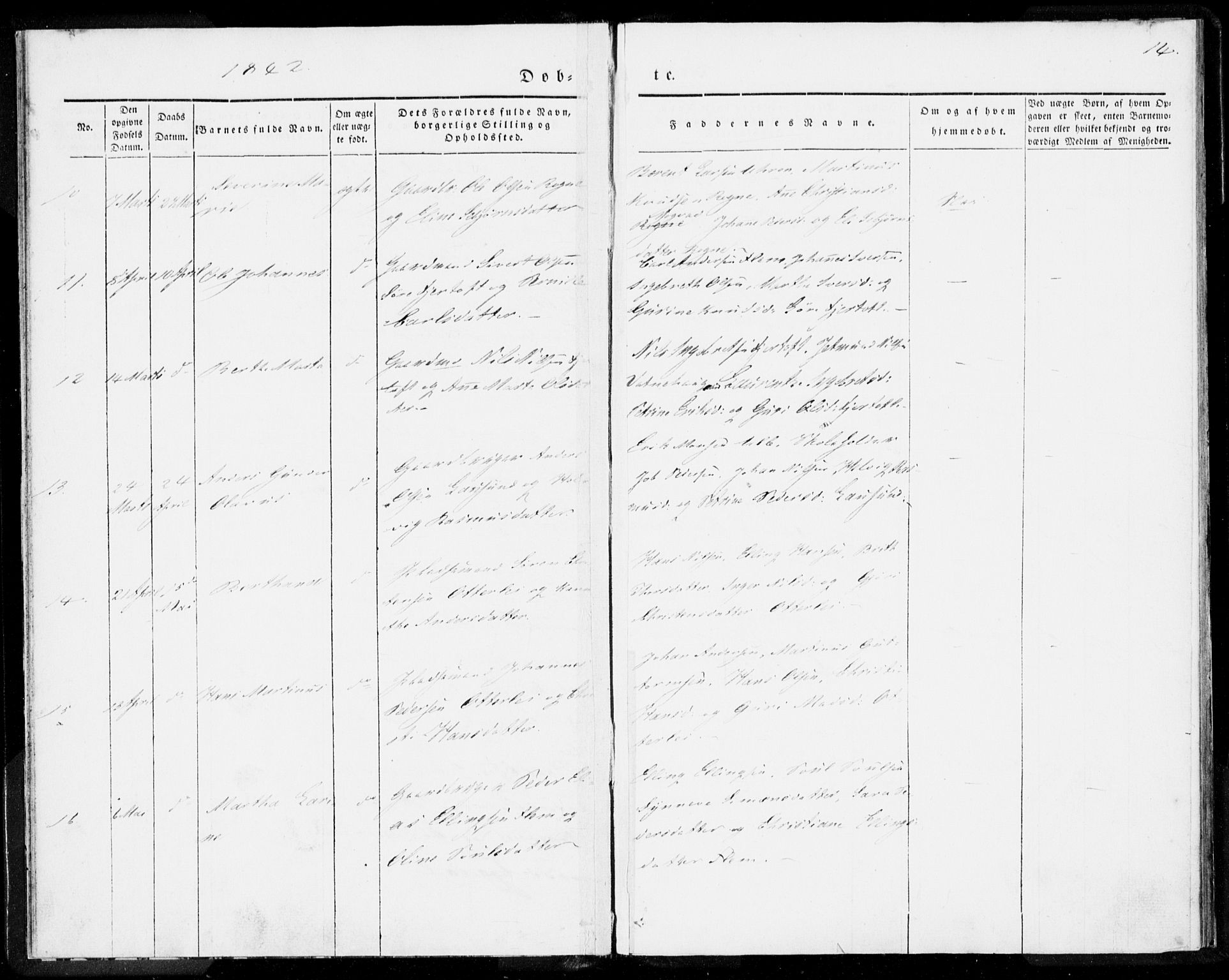 Ministerialprotokoller, klokkerbøker og fødselsregistre - Møre og Romsdal, AV/SAT-A-1454/536/L0496: Parish register (official) no. 536A05, 1840-1847, p. 14