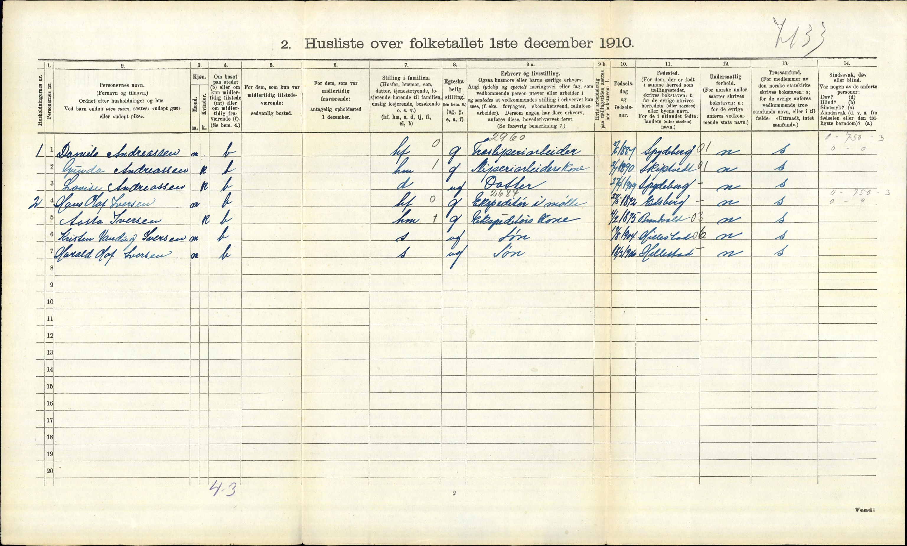 RA, 1910 census for Askim, 1910, p. 144