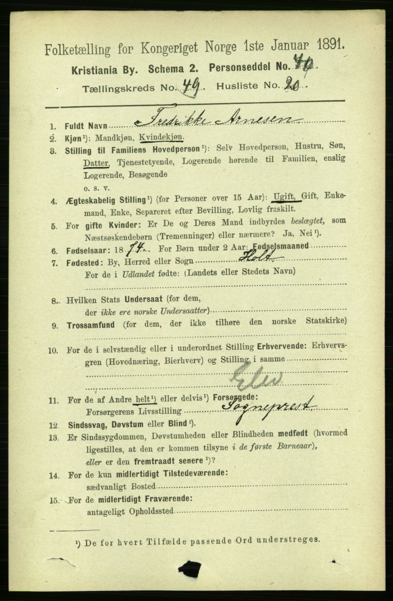RA, 1891 census for 0301 Kristiania, 1891, p. 28784