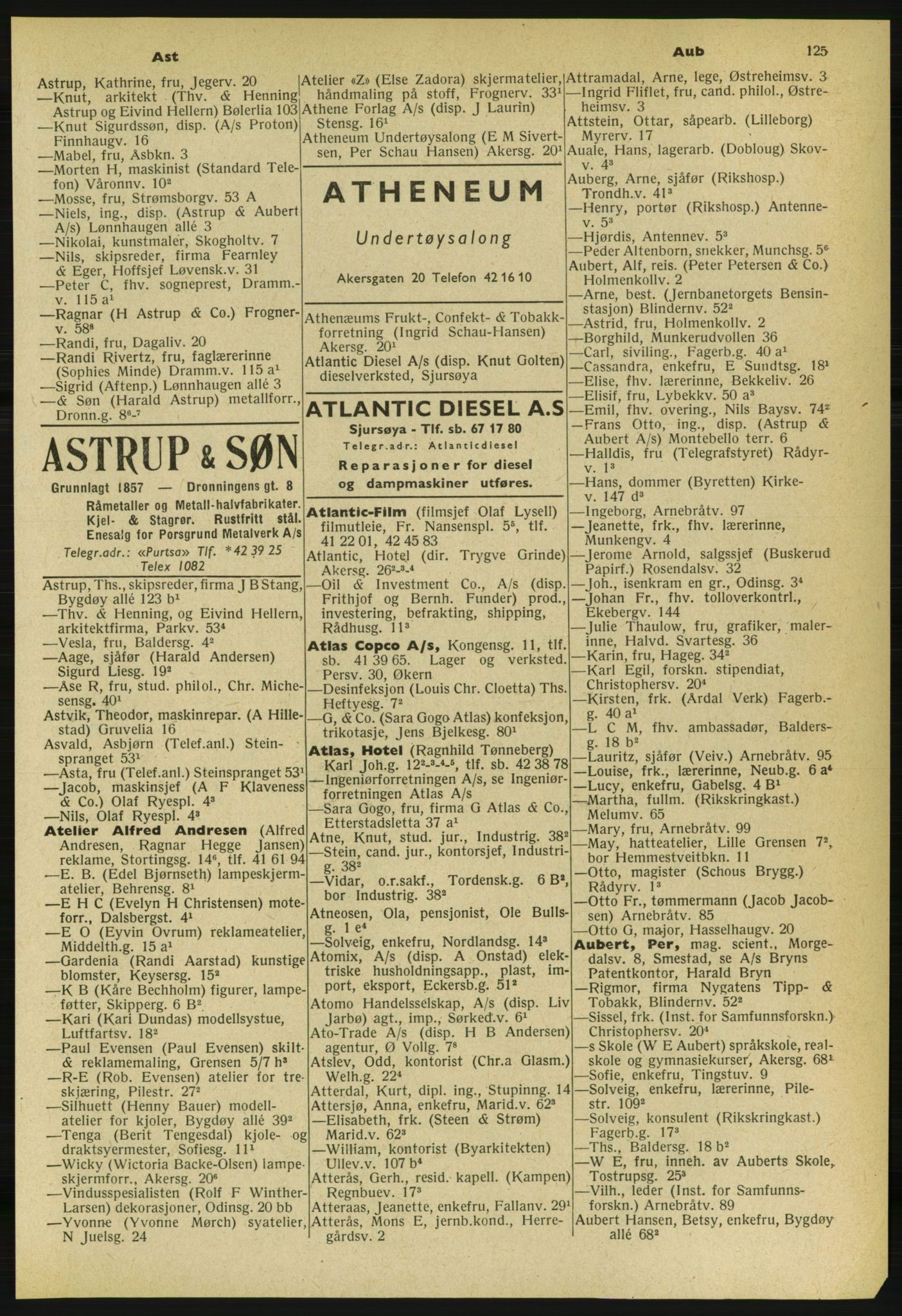 Kristiania/Oslo adressebok, PUBL/-, 1959-1960, p. 125