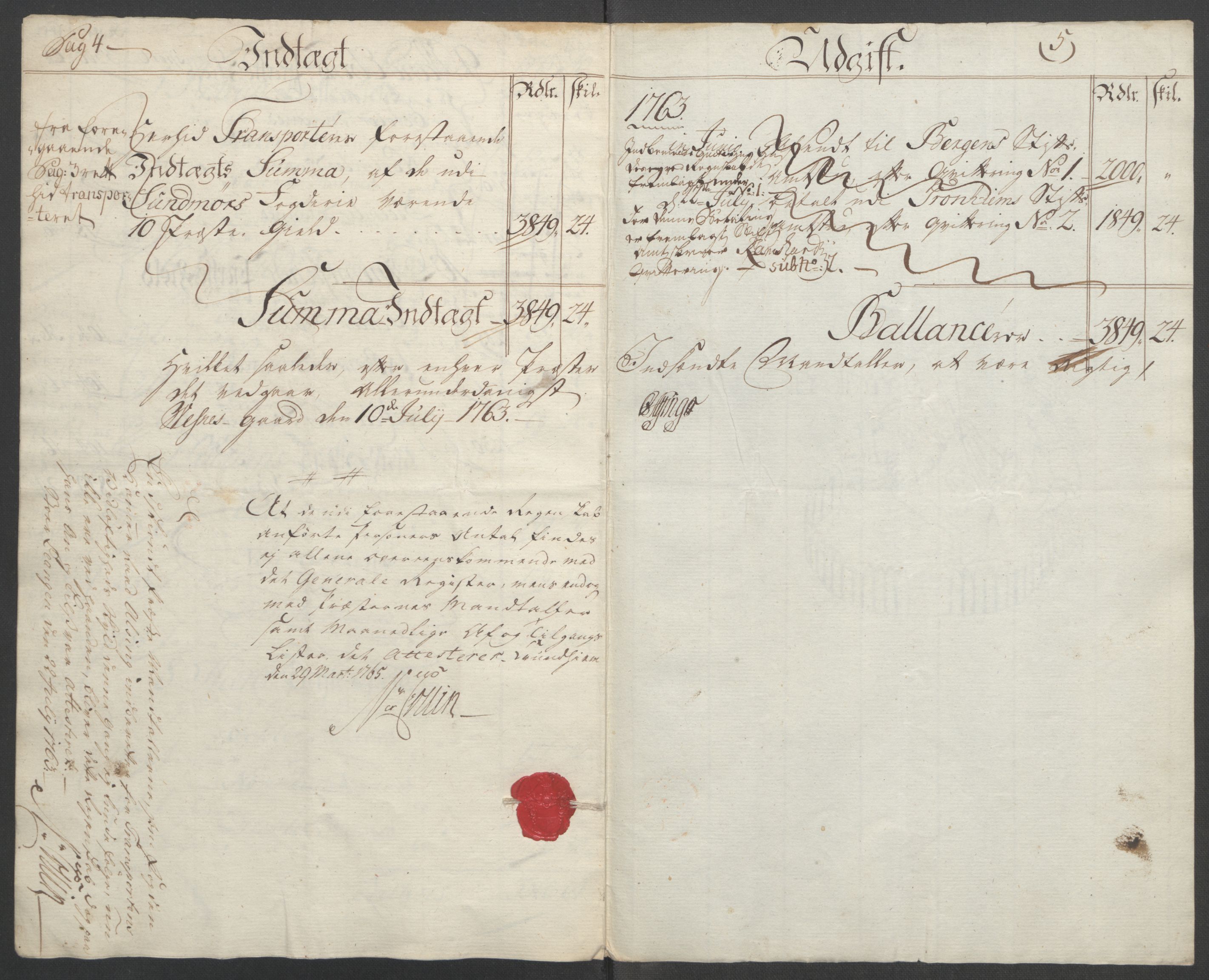 Rentekammeret inntil 1814, Reviderte regnskaper, Fogderegnskap, AV/RA-EA-4092/R54/L3645: Ekstraskatten Sunnmøre, 1762-1772, p. 7