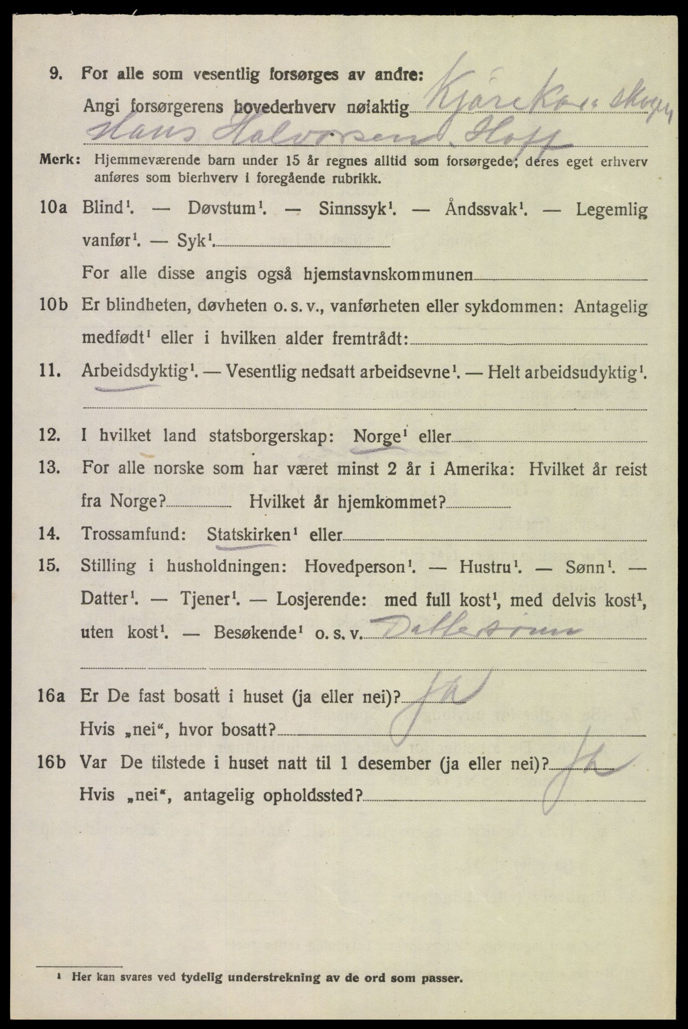 SAH, 1920 census for Åsnes, 1920, p. 4351