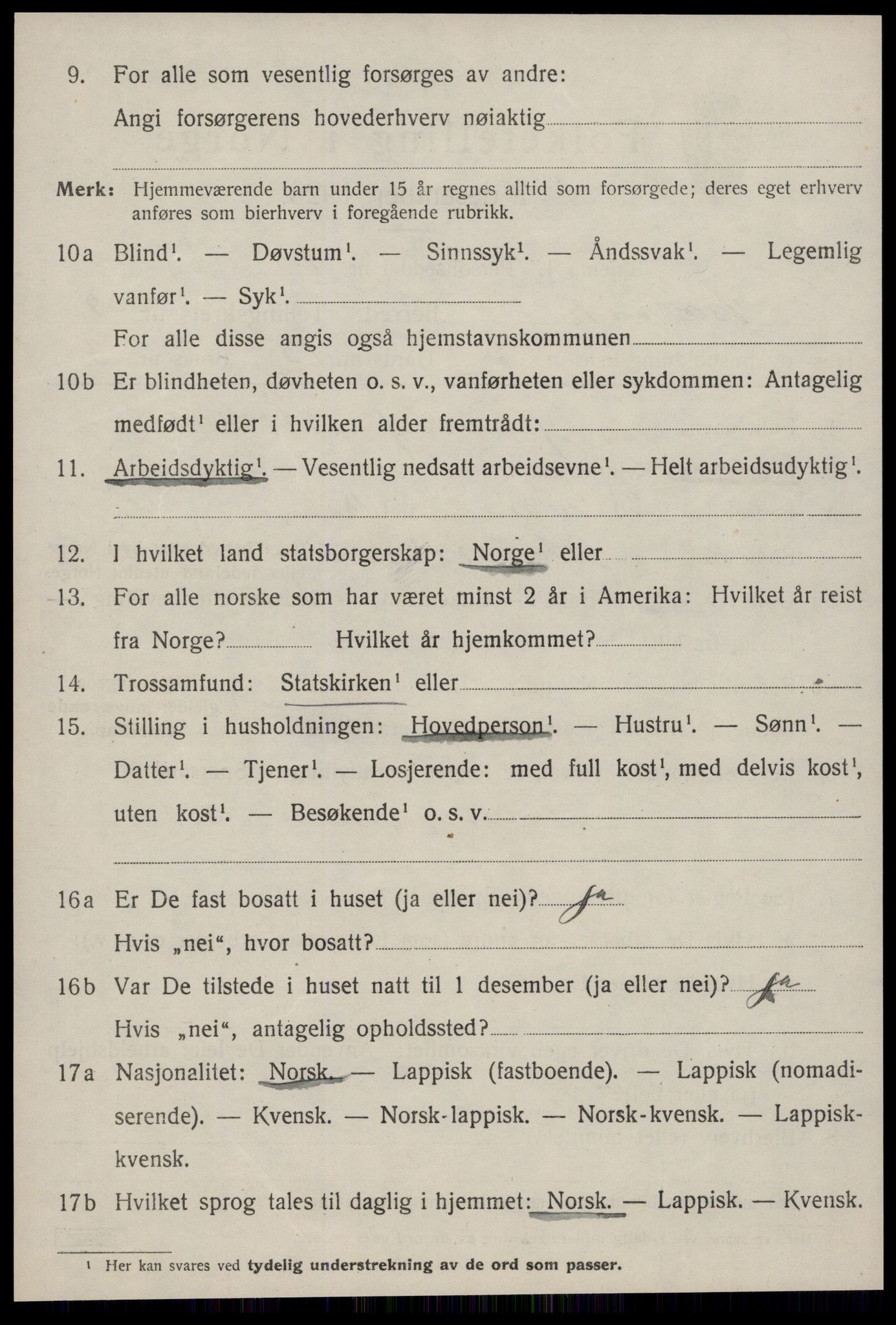 SAT, 1920 census for Malvik, 1920, p. 1857