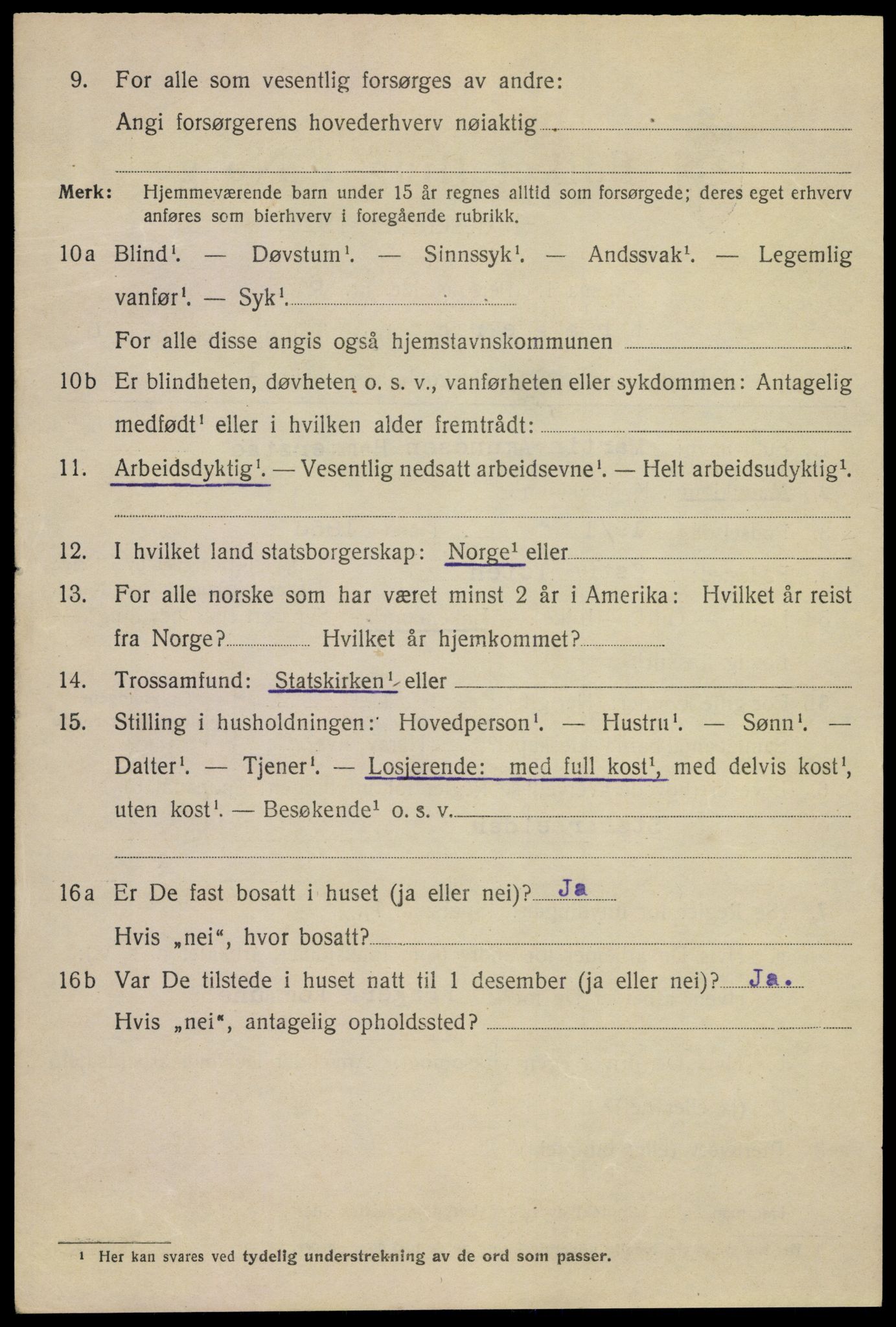 SAKO, 1920 census for Kragerø, 1920, p. 9718