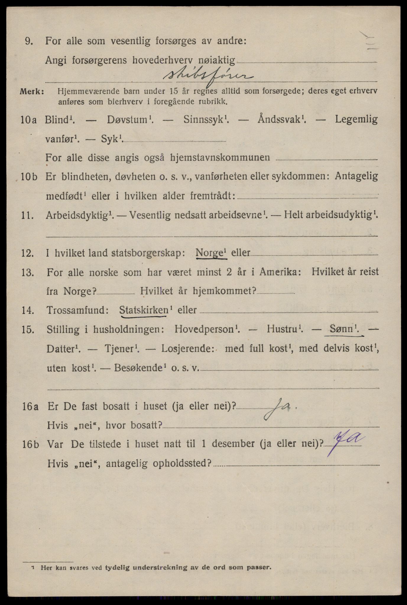 SAST, 1920 census for Stavanger, 1920, p. 56073