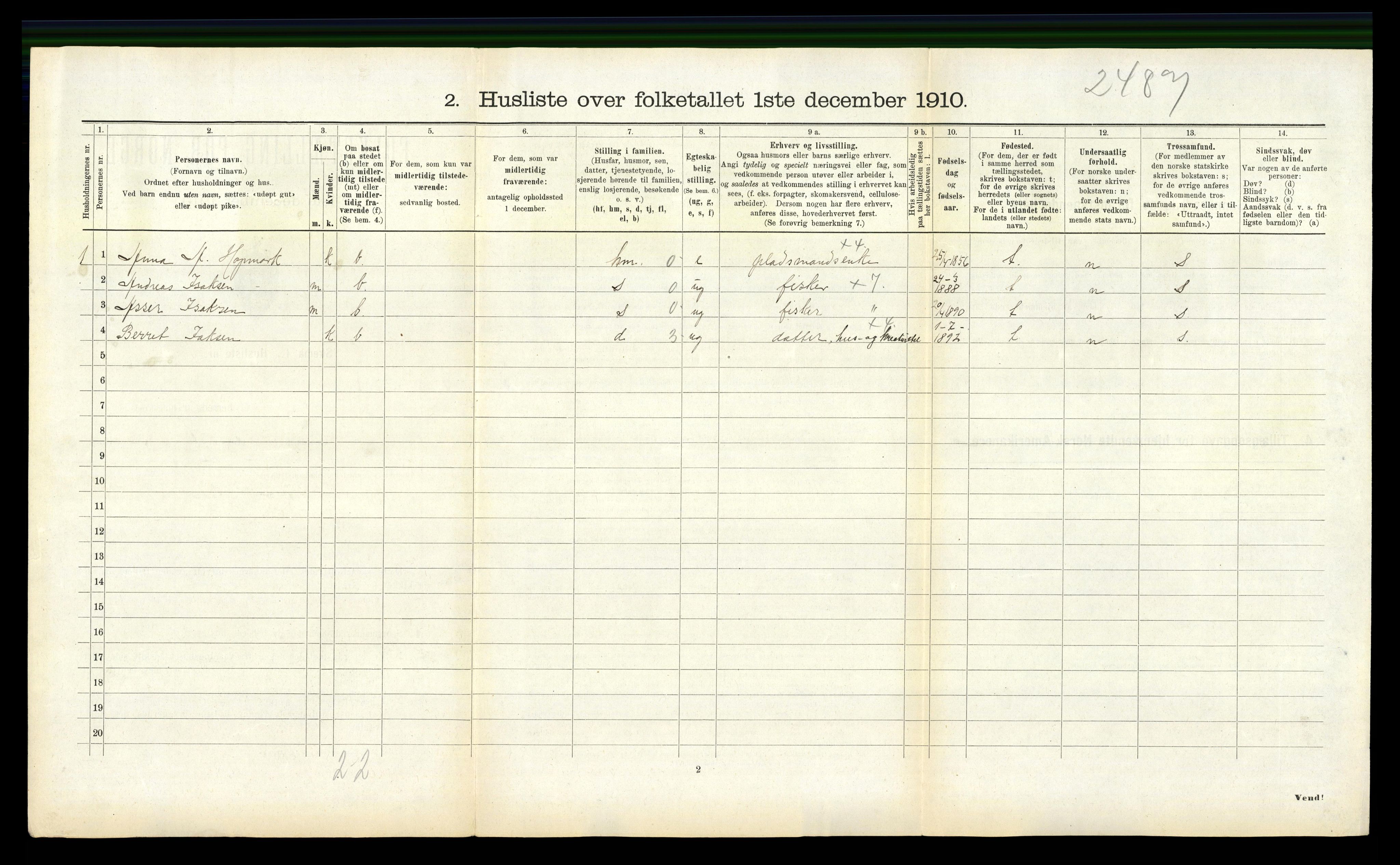 RA, 1910 census for Edøy, 1910, p. 937