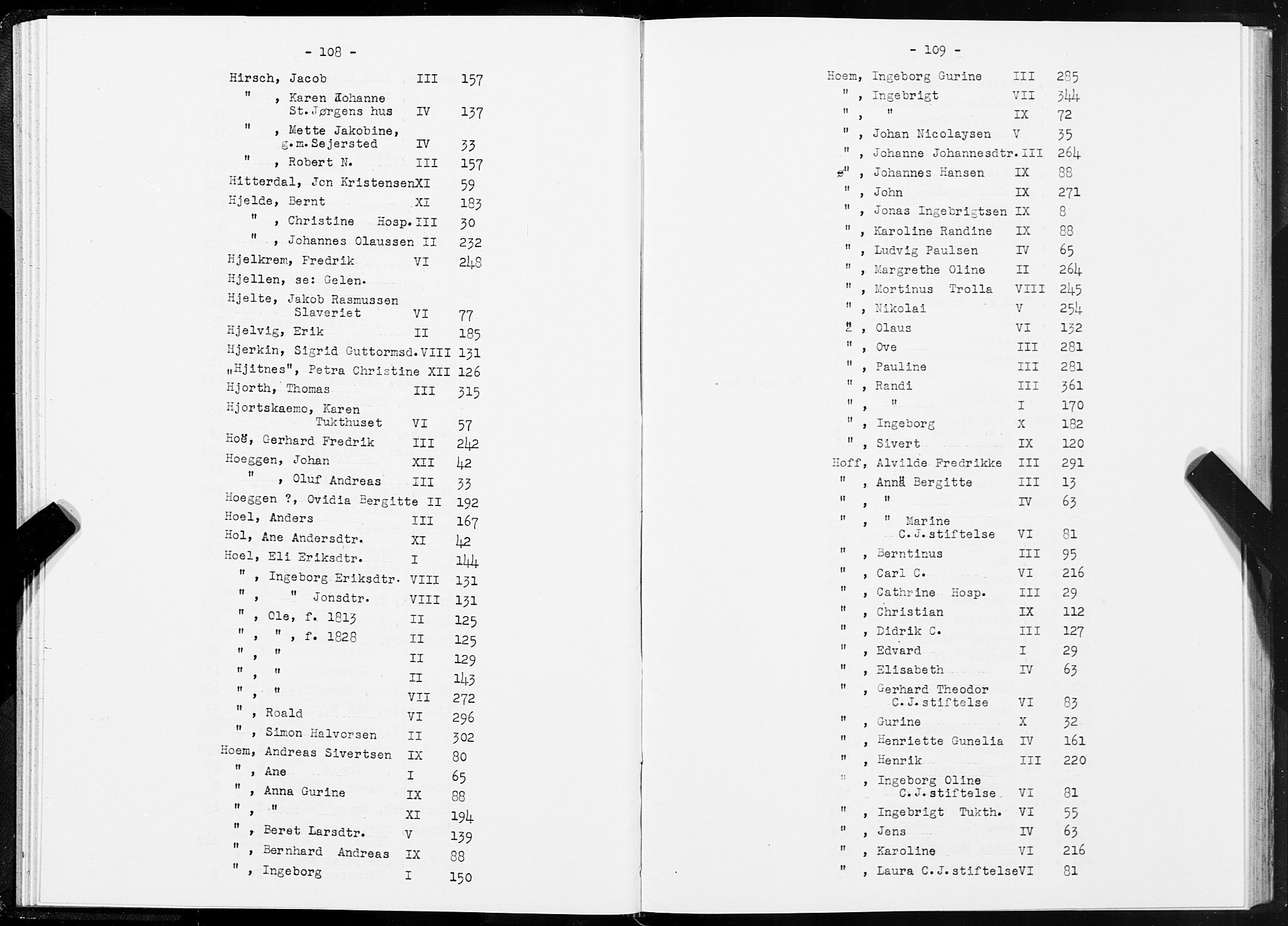 SAT, 1875 census for 1601 Trondheim, 1875, p. 108-109