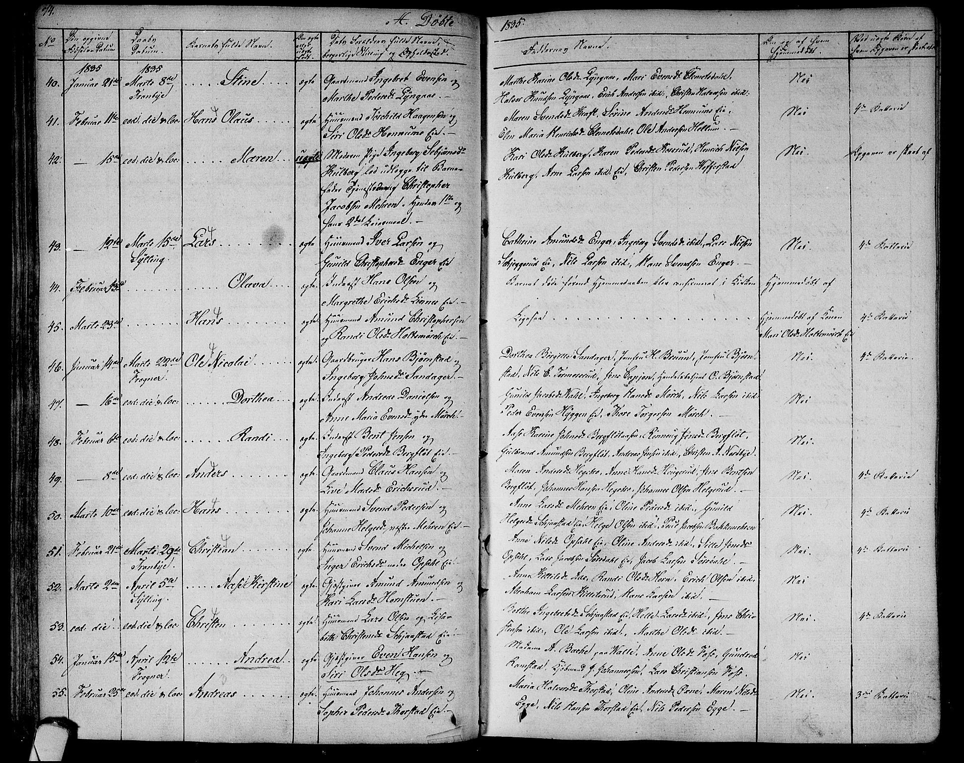 Lier kirkebøker, SAKO/A-230/F/Fa/L0010: Parish register (official) no. I 10, 1827-1843, p. 74