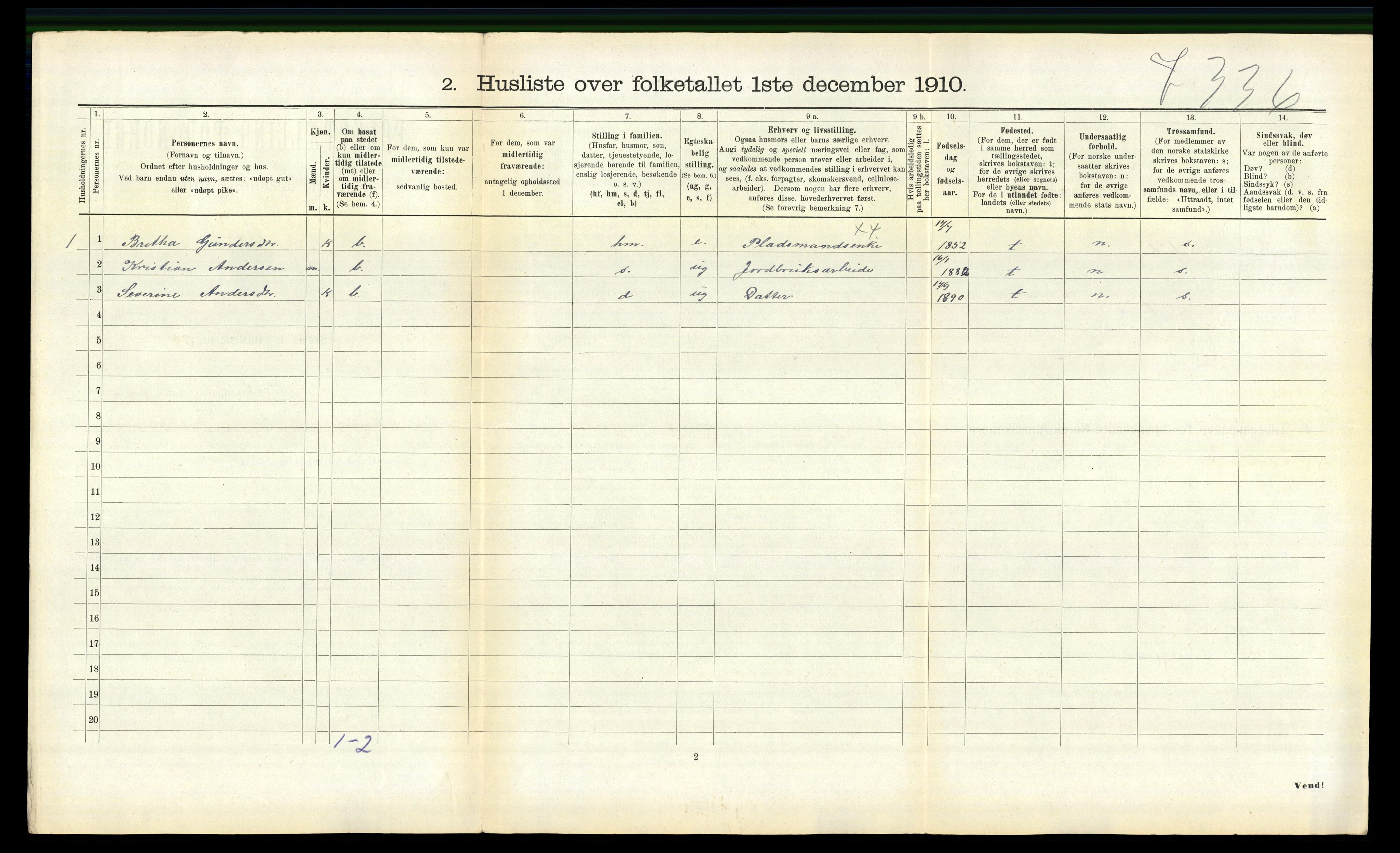 RA, 1910 census for Jølster, 1910, p. 371