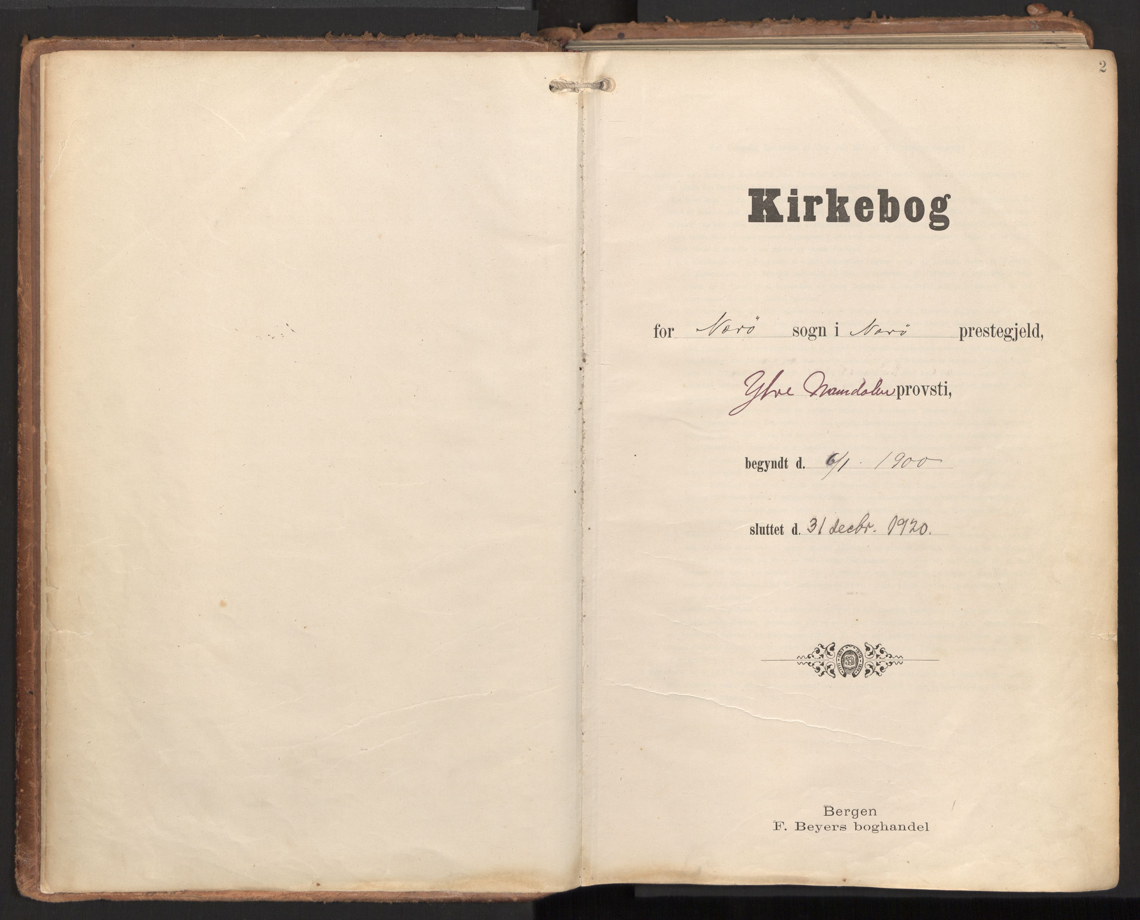 Ministerialprotokoller, klokkerbøker og fødselsregistre - Nord-Trøndelag, AV/SAT-A-1458/784/L0677: Parish register (official) no. 784A12, 1900-1920, p. 2