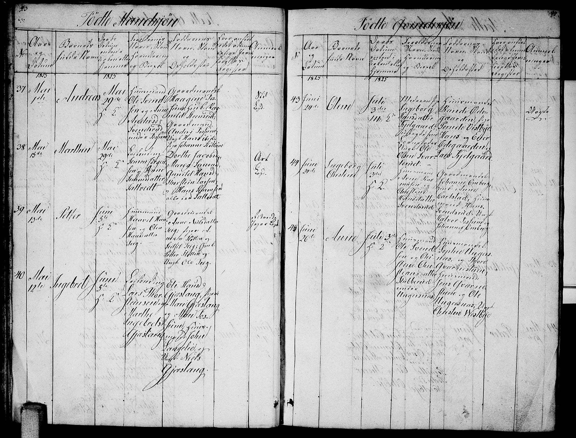 Enebakk prestekontor Kirkebøker, AV/SAO-A-10171c/G/Ga/L0002: Parish register (copy) no. I 2, 1822-1833, p. 93-94