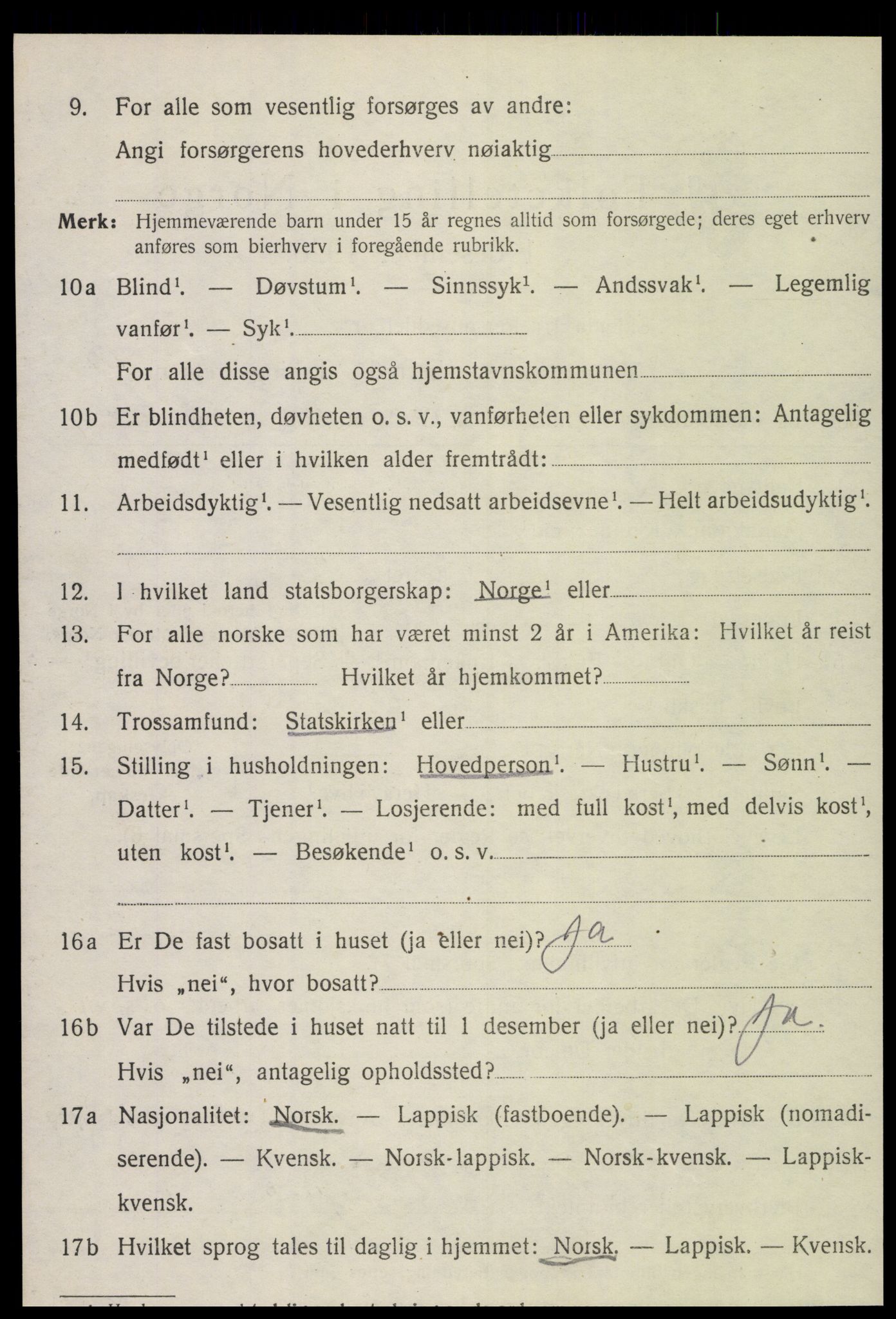 SAT, 1920 census for Meløy, 1920, p. 9328