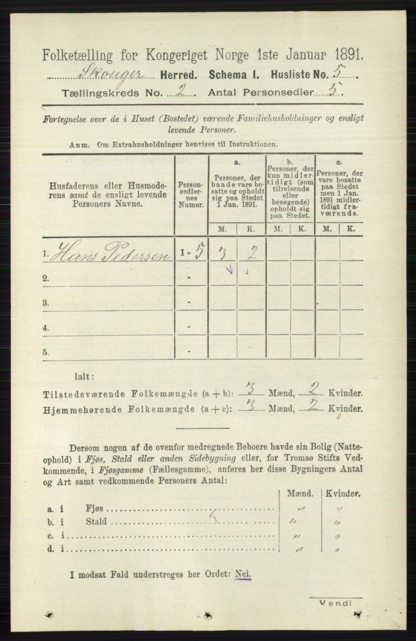 RA, 1891 census for 0712 Skoger, 1891, p. 781