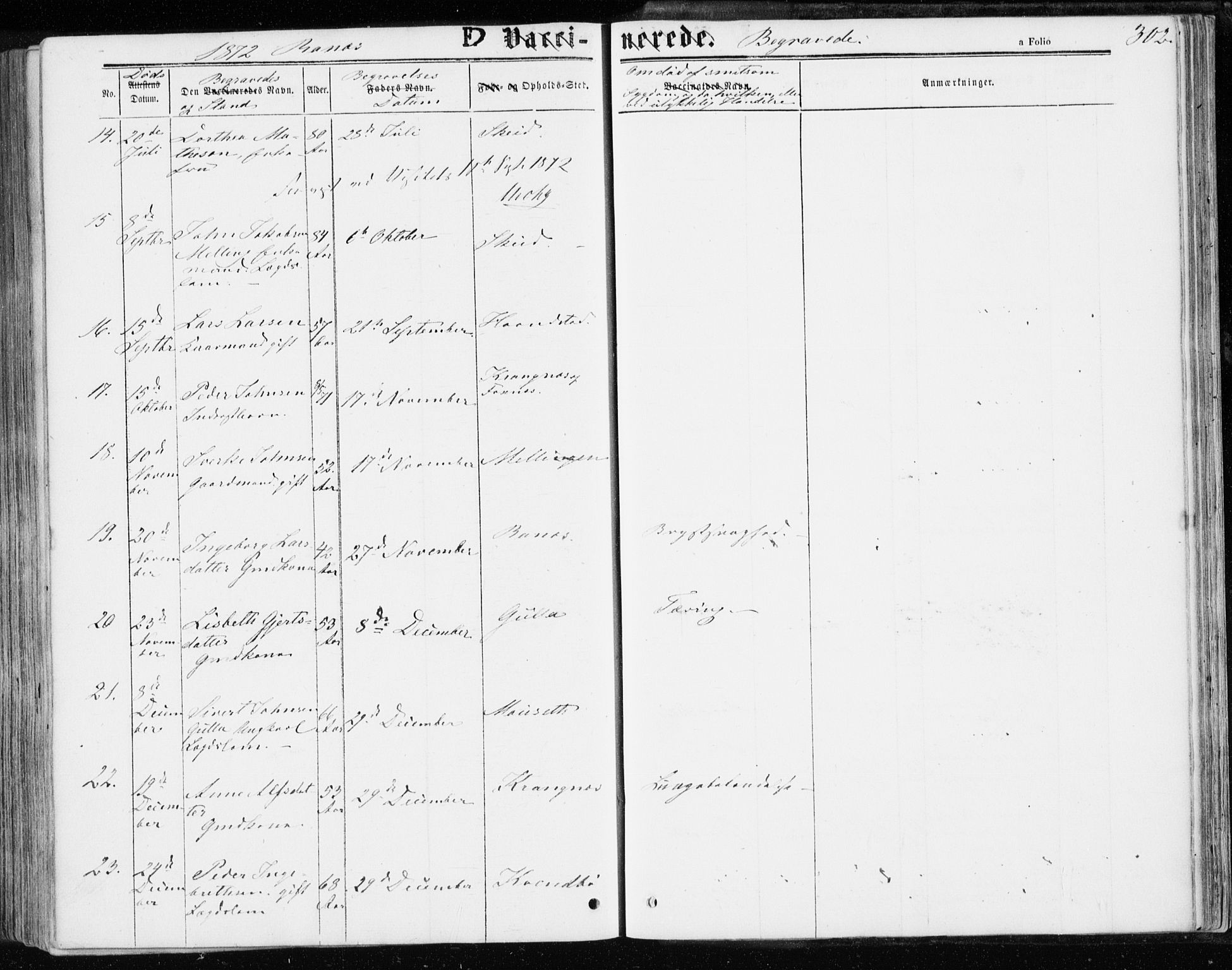 Ministerialprotokoller, klokkerbøker og fødselsregistre - Møre og Romsdal, AV/SAT-A-1454/595/L1045: Parish register (official) no. 595A07, 1863-1873, p. 302