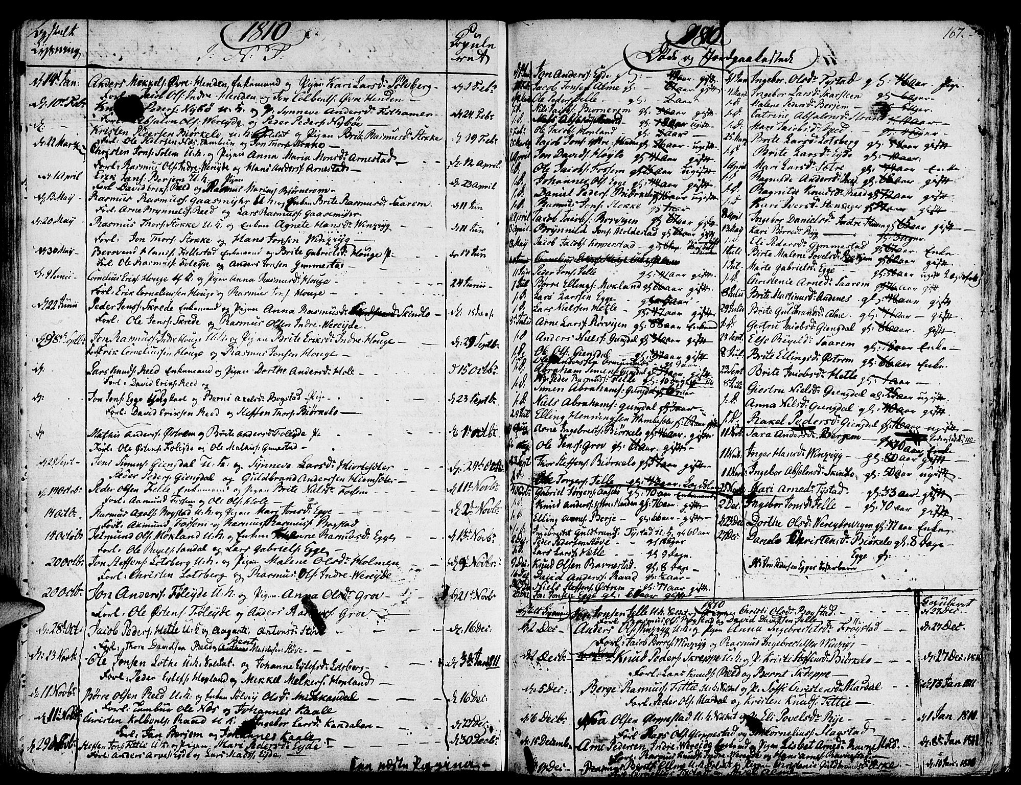 Gloppen sokneprestembete, SAB/A-80101/H/Haa/Haaa/L0005: Parish register (official) no. A 5, 1785-1815, p. 167