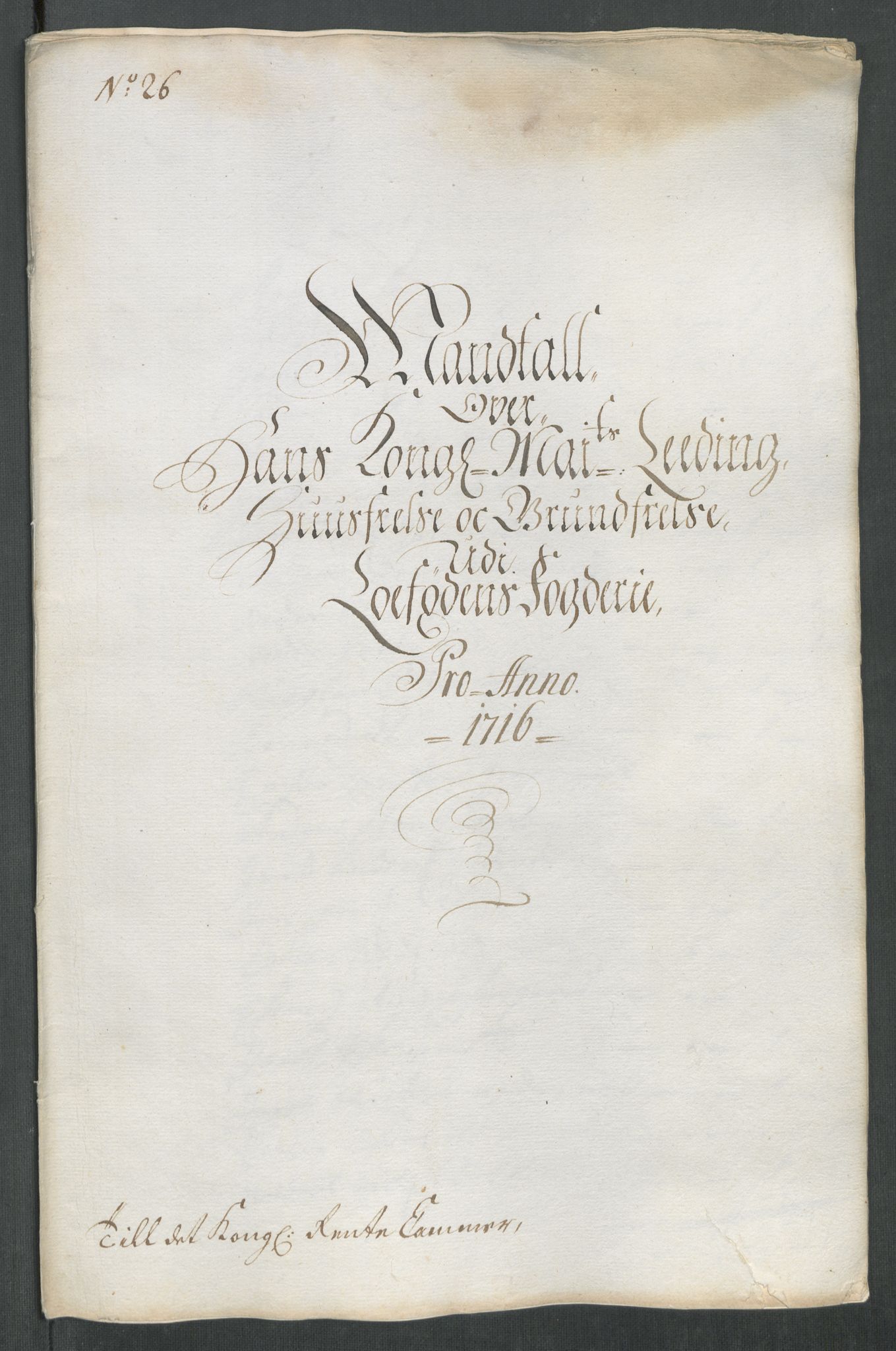 Rentekammeret inntil 1814, Reviderte regnskaper, Fogderegnskap, RA/EA-4092/R67/L4682: Fogderegnskap Vesterålen, Andenes og Lofoten, 1716, p. 180