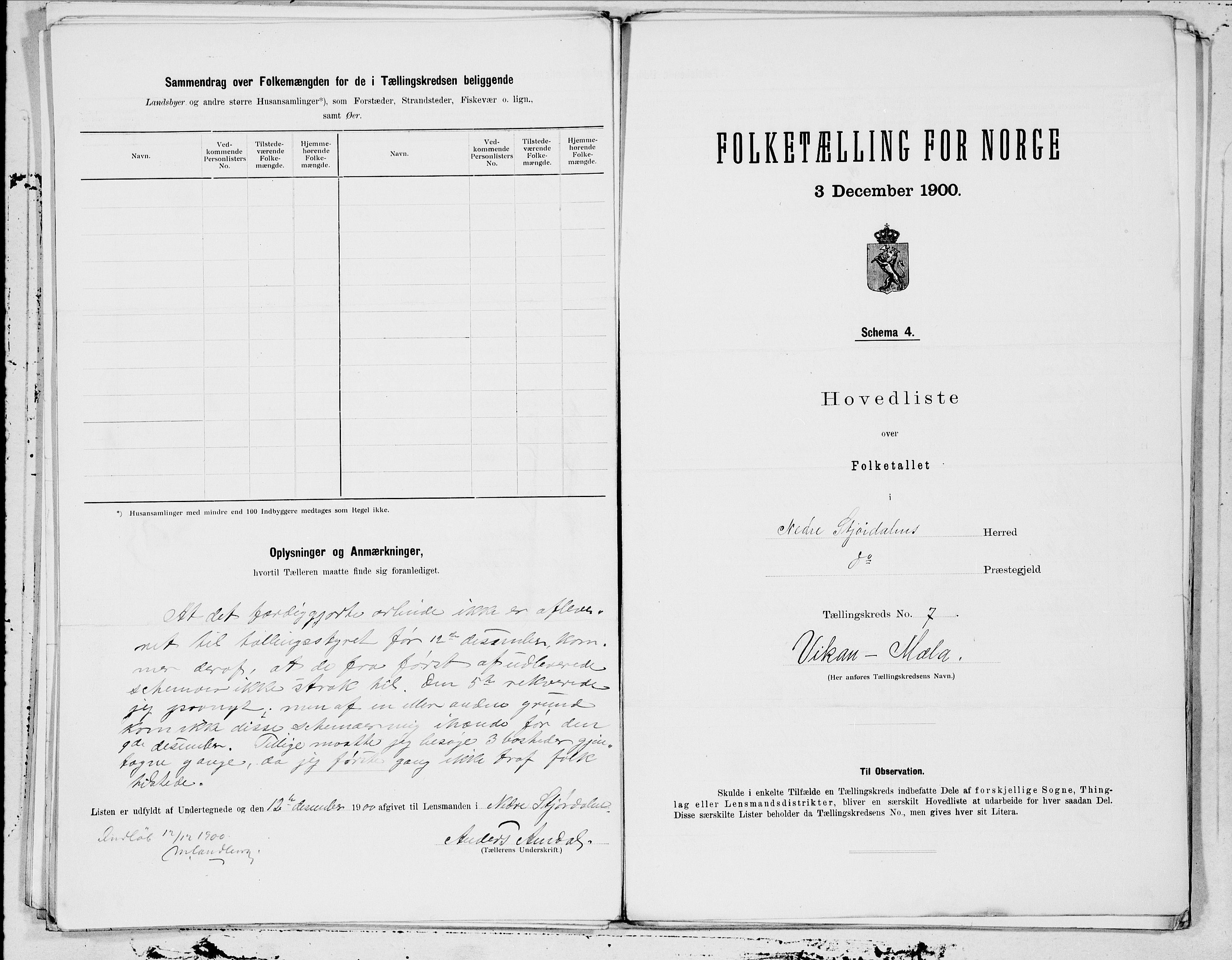 SAT, 1900 census for Nedre Stjørdal, 1900, p. 14