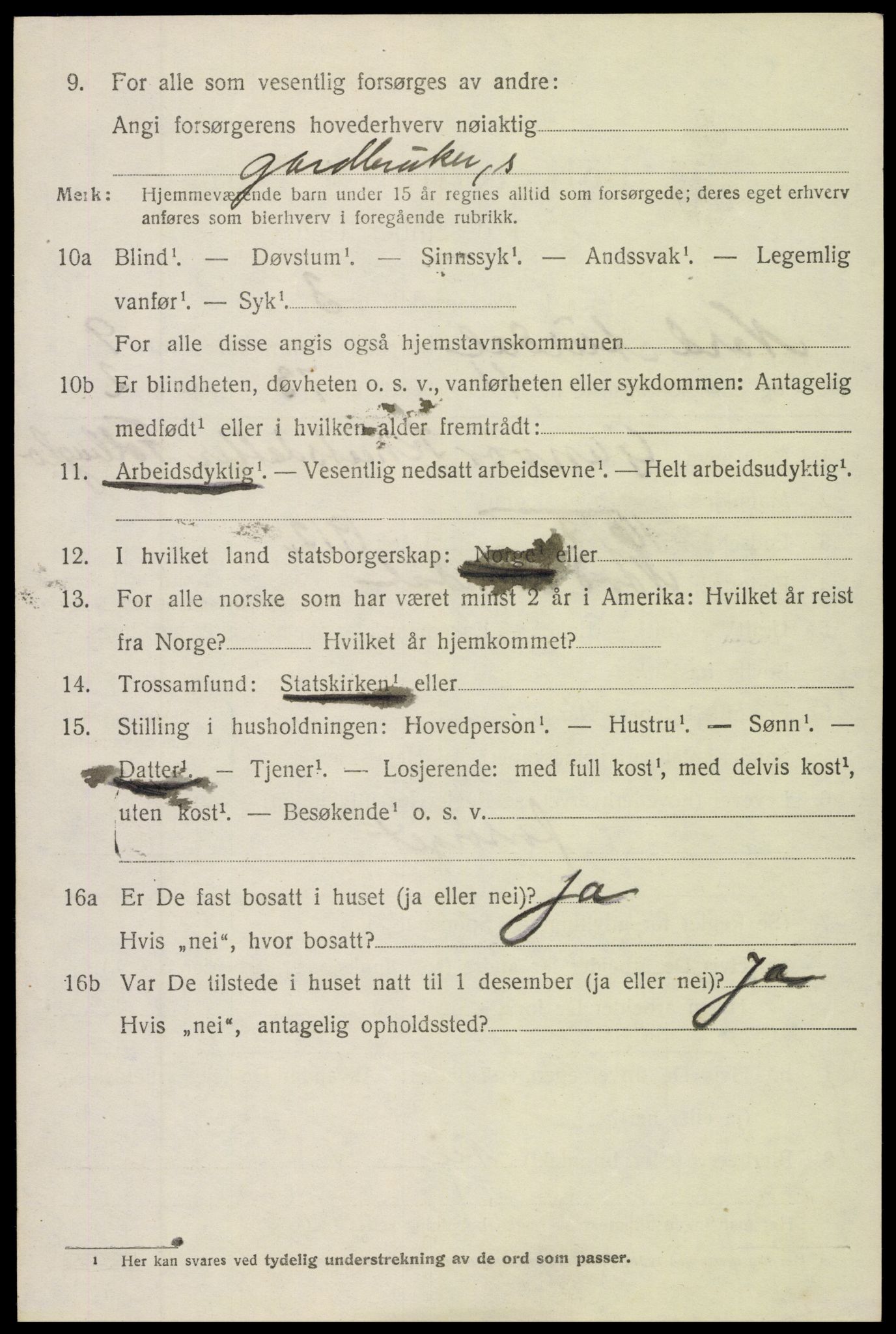 SAH, 1920 census for Nord-Aurdal, 1920, p. 7623