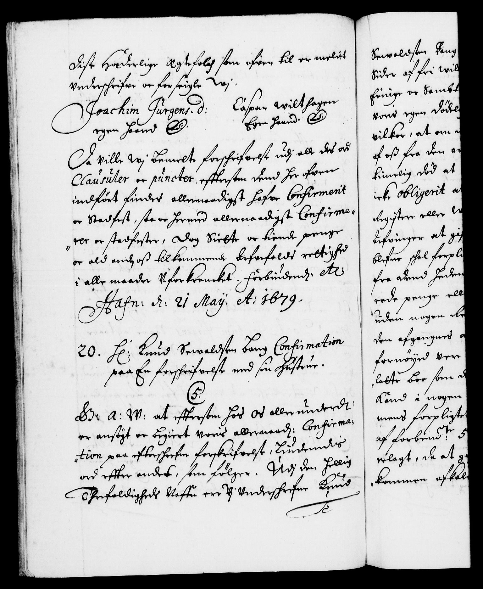 Danske Kanselli 1572-1799, AV/RA-EA-3023/F/Fc/Fca/Fcaa/L0012: Norske registre (mikrofilm), 1674-1680, p. 317b