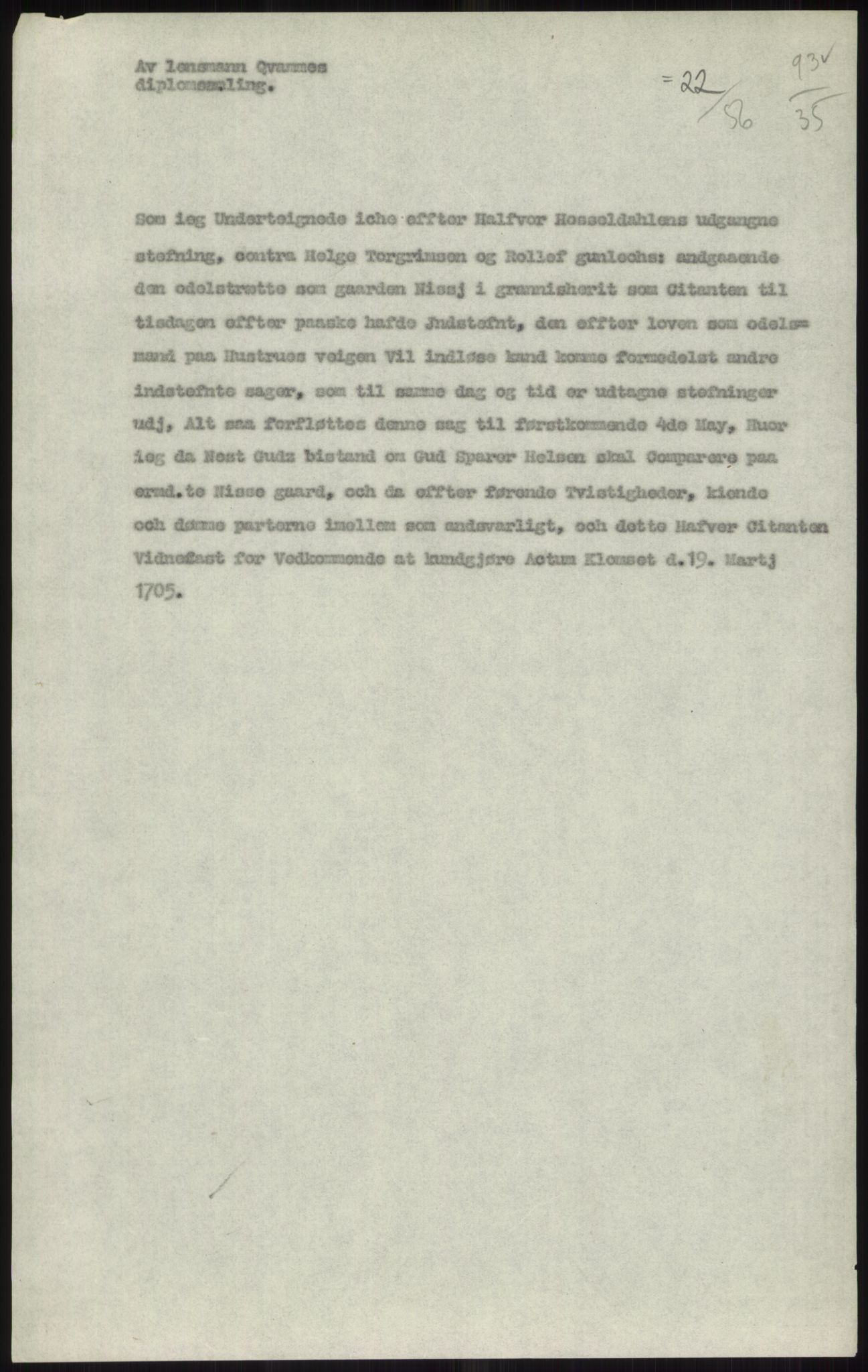 Samlinger til kildeutgivelse, Diplomavskriftsamlingen, AV/RA-EA-4053/H/Ha, p. 2632