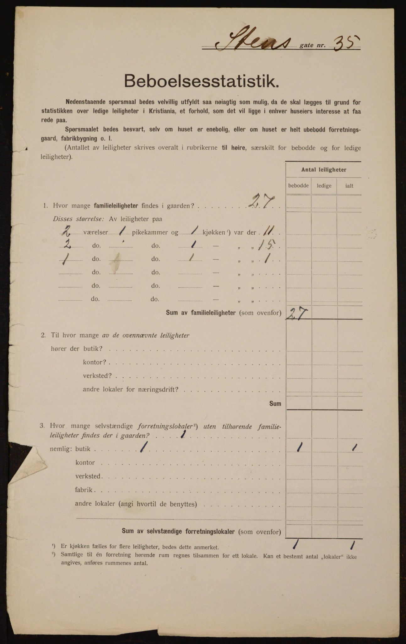 OBA, Municipal Census 1912 for Kristiania, 1912, p. 102358