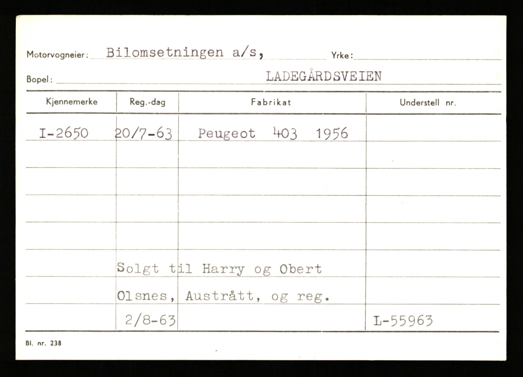 Stavanger trafikkstasjon, SAST/A-101942/0/G/L0001: Registreringsnummer: 0 - 5782, 1930-1971, p. 1811