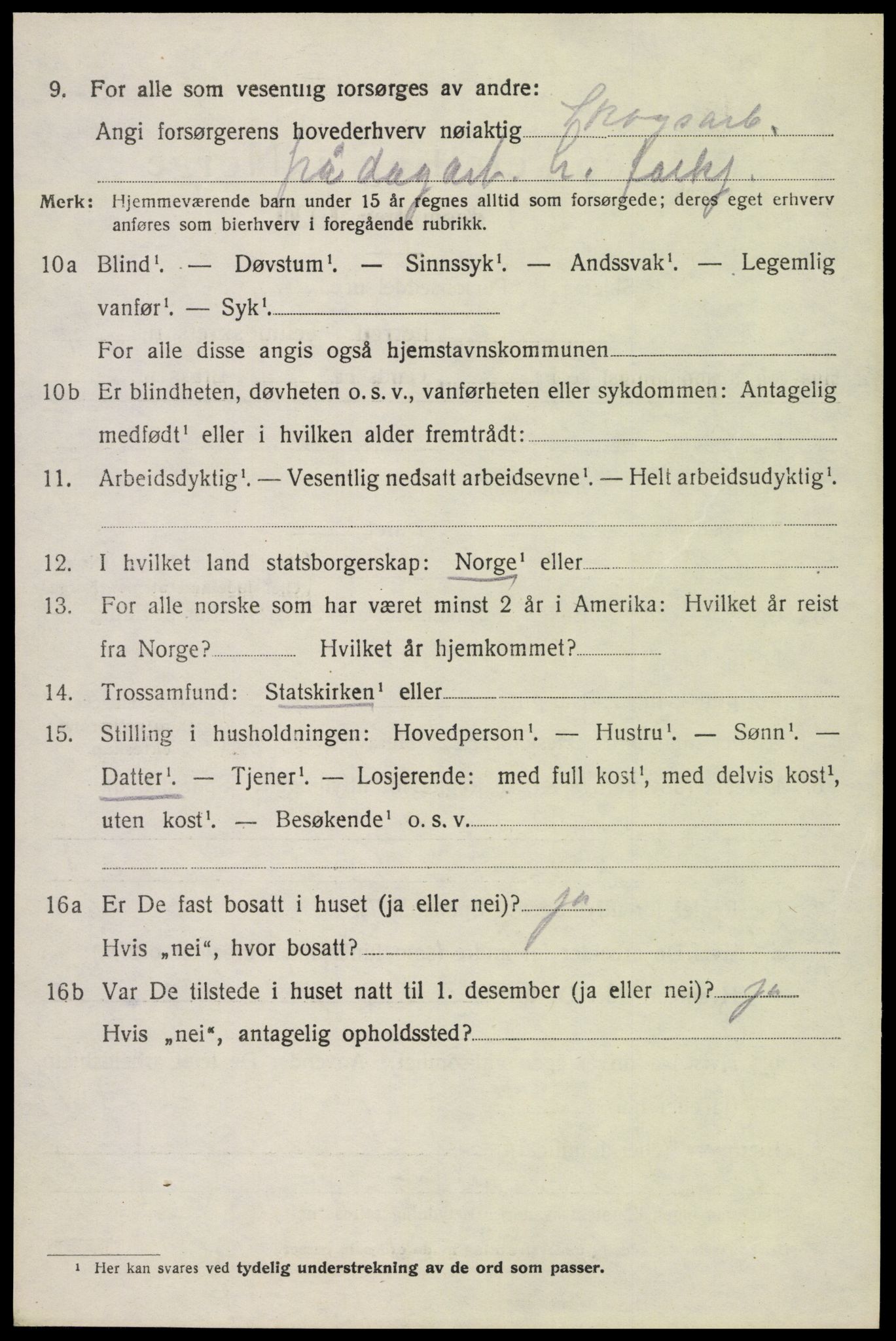 SAH, 1920 census for Stange, 1920, p. 15642