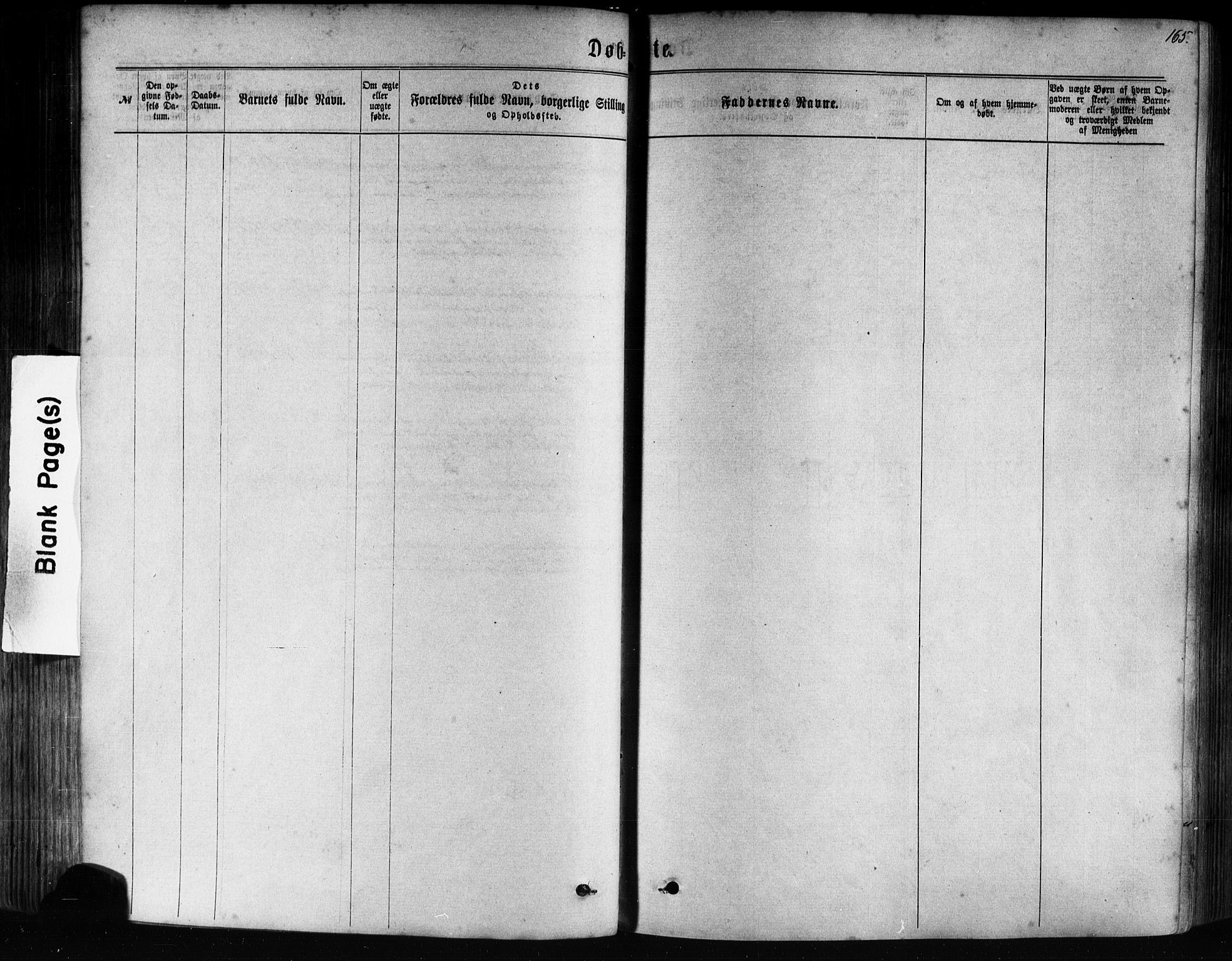 Tysnes sokneprestembete, AV/SAB-A-78601/H/Haa: Parish register (official) no. A 12, 1872-1886, p. 165