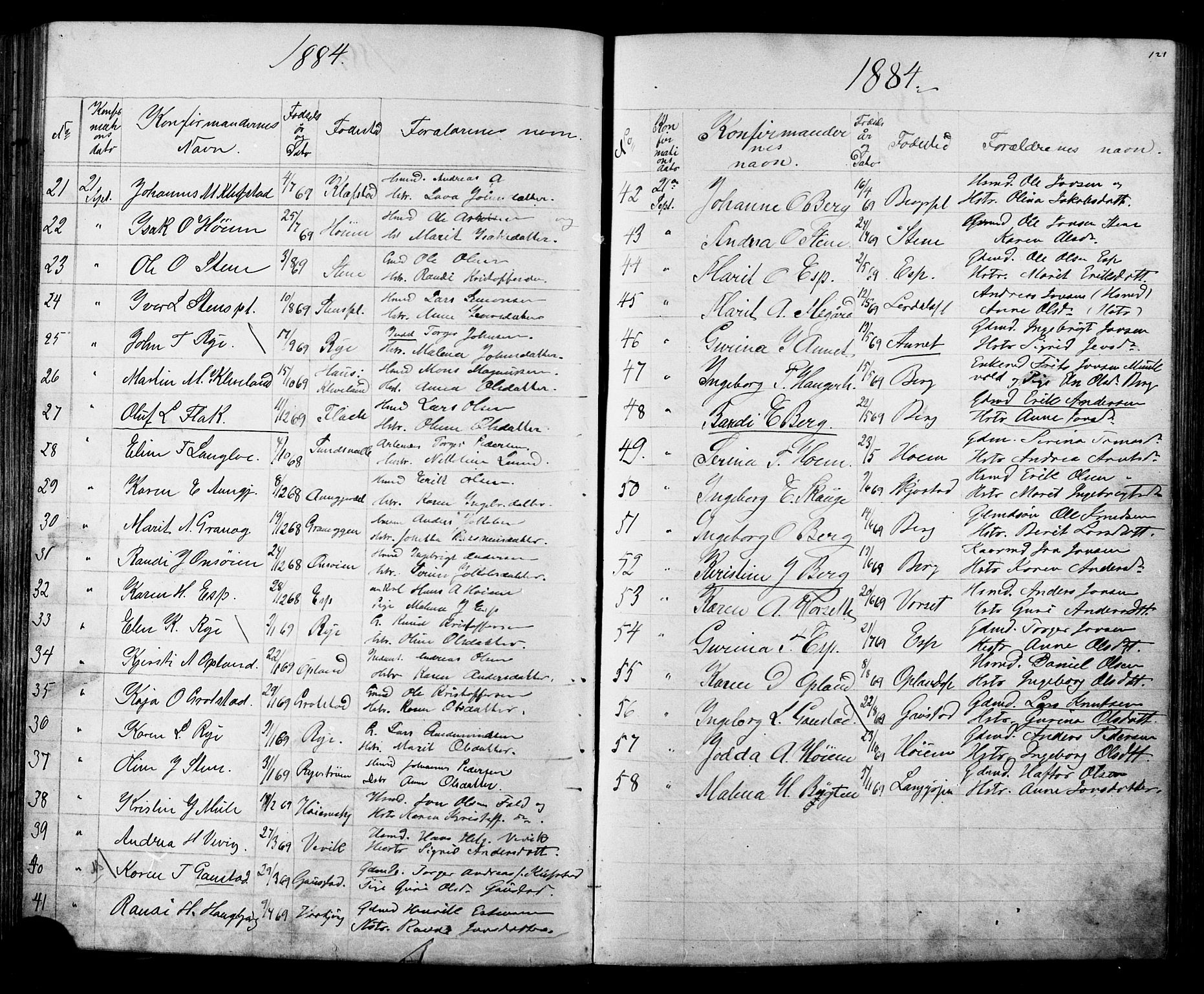 Ministerialprotokoller, klokkerbøker og fødselsregistre - Sør-Trøndelag, SAT/A-1456/612/L0387: Parish register (copy) no. 612C03, 1874-1908, p. 121
