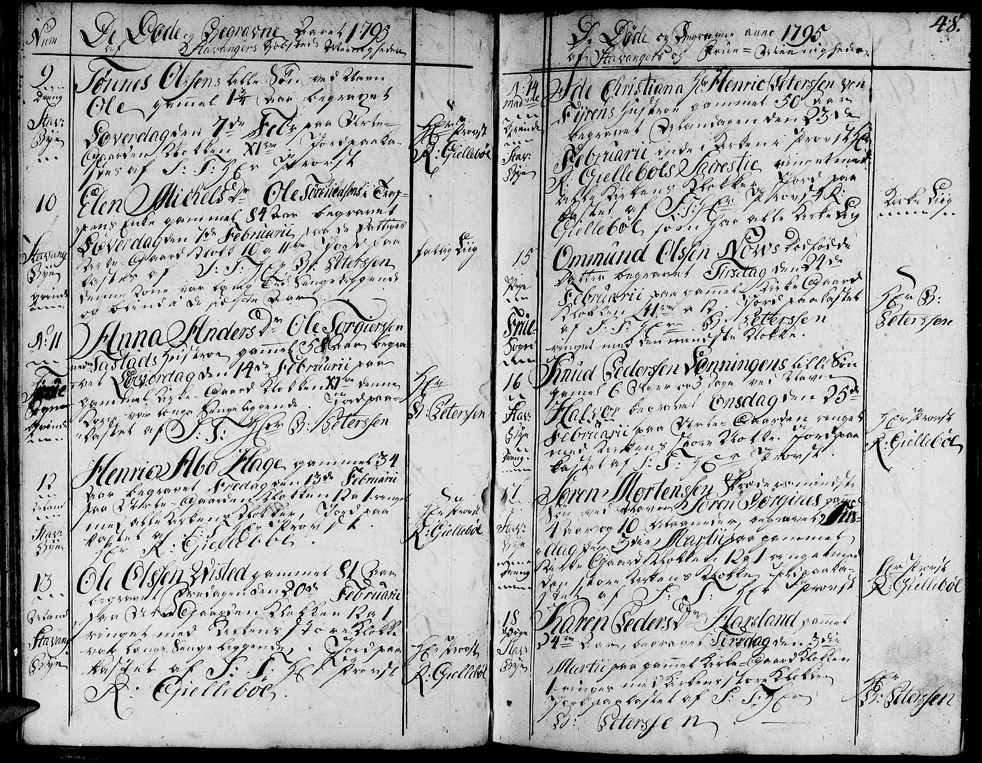 Domkirken sokneprestkontor, AV/SAST-A-101812/001/30/30BA/L0007: Parish register (official) no. A 7, 1789-1815, p. 48