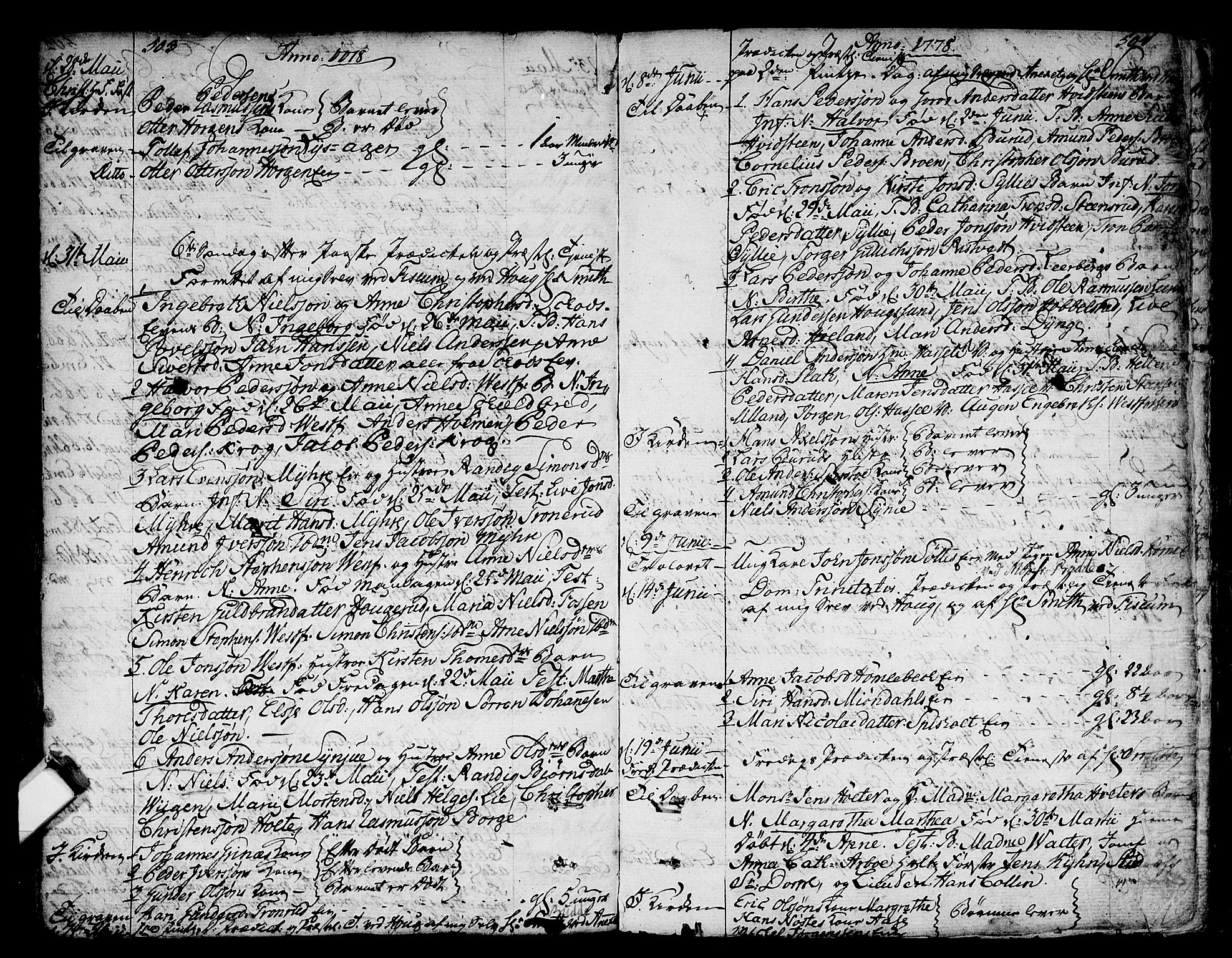 Eiker kirkebøker, AV/SAKO-A-4/F/Fa/L0008: Parish register (official) no. I 8, 1764-1788, p. 503-504