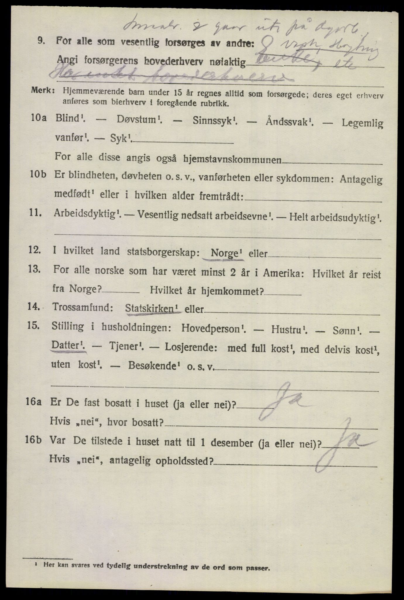 SAKO, 1920 census for Norderhov, 1920, p. 18739