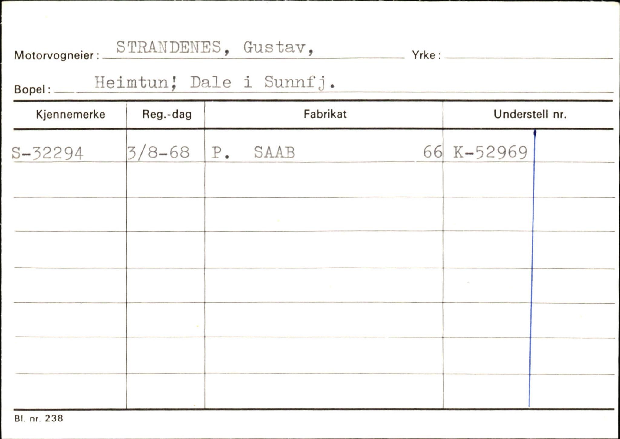 Statens vegvesen, Sogn og Fjordane vegkontor, AV/SAB-A-5301/4/F/L0126: Eigarregister Fjaler M-Å. Leikanger A-Å, 1945-1975, p. 251