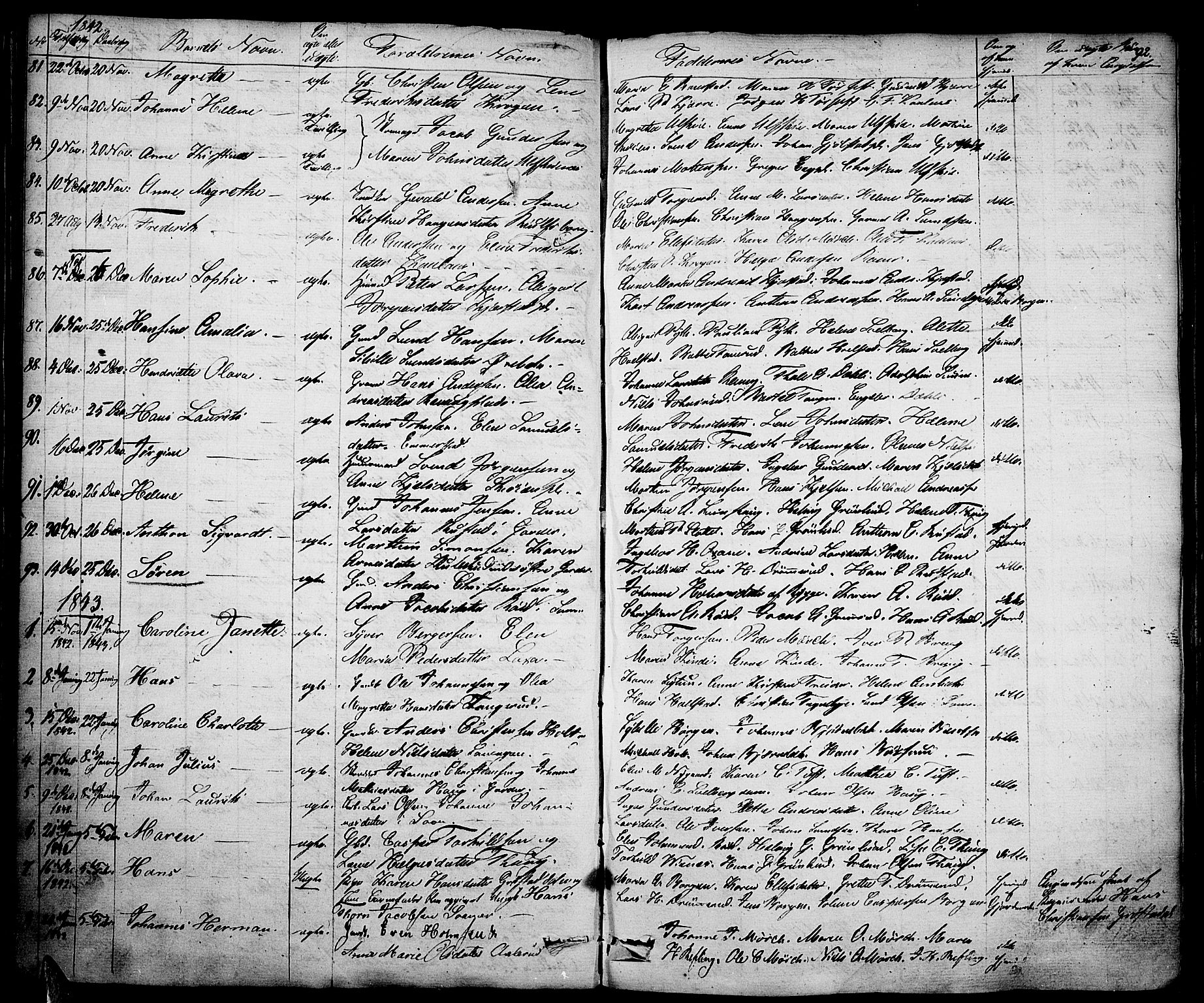 Vestby prestekontor Kirkebøker, AV/SAO-A-10893/F/Fa/L0006: Parish register (official) no. I 6, 1827-1849, p. 92