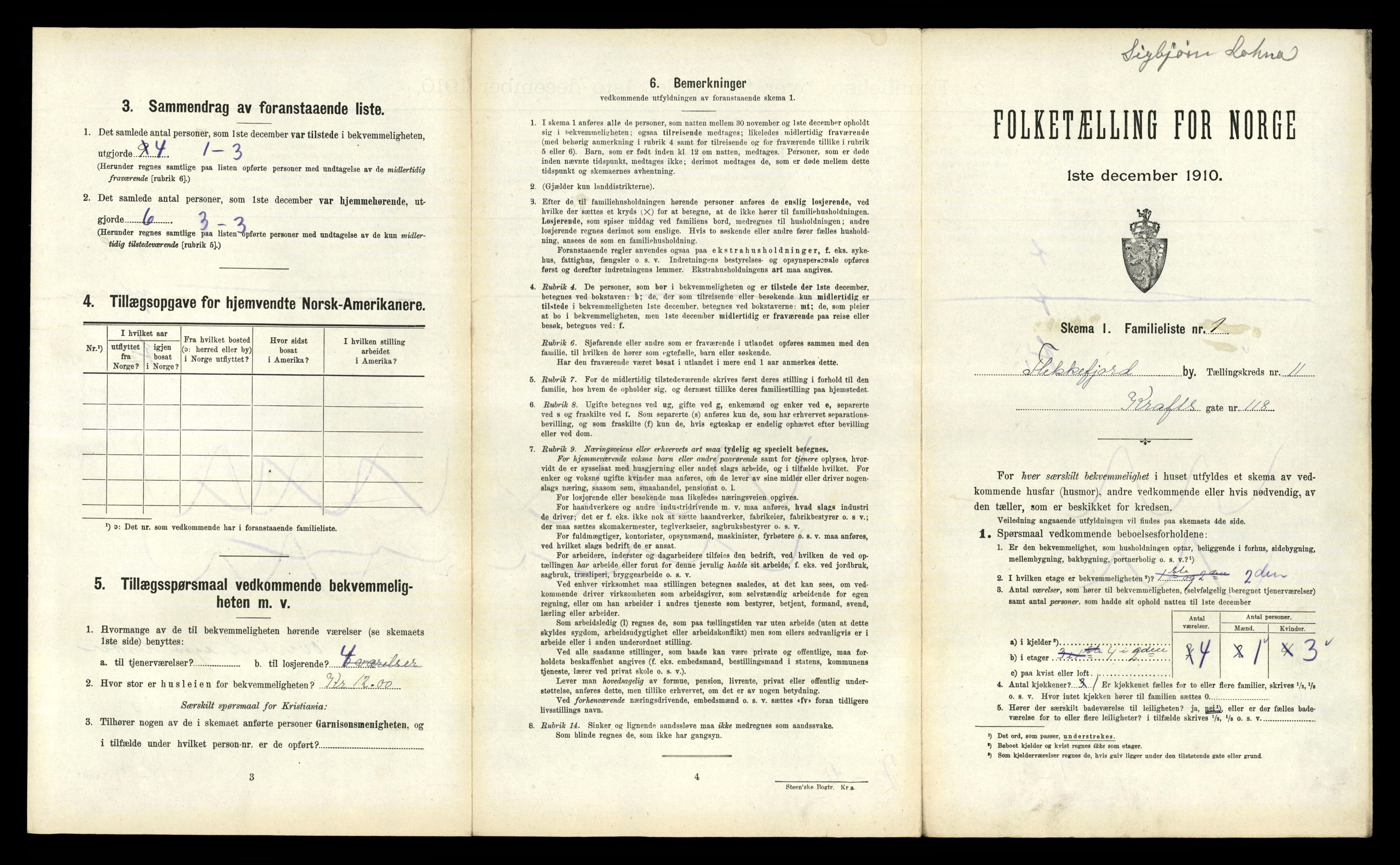 RA, 1910 census for Flekkefjord, 1910, p. 968