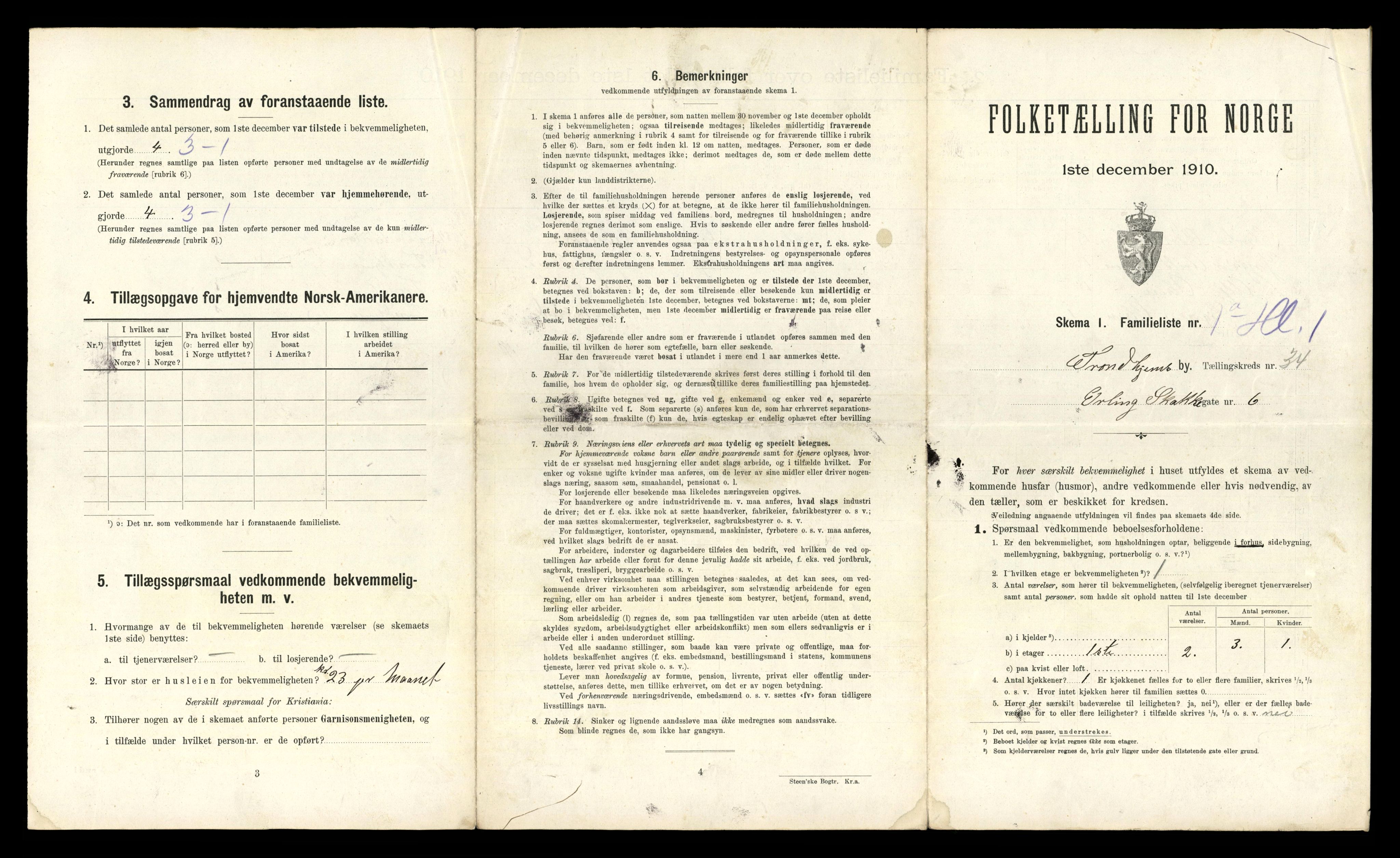 RA, 1910 census for Trondheim, 1910, p. 9357