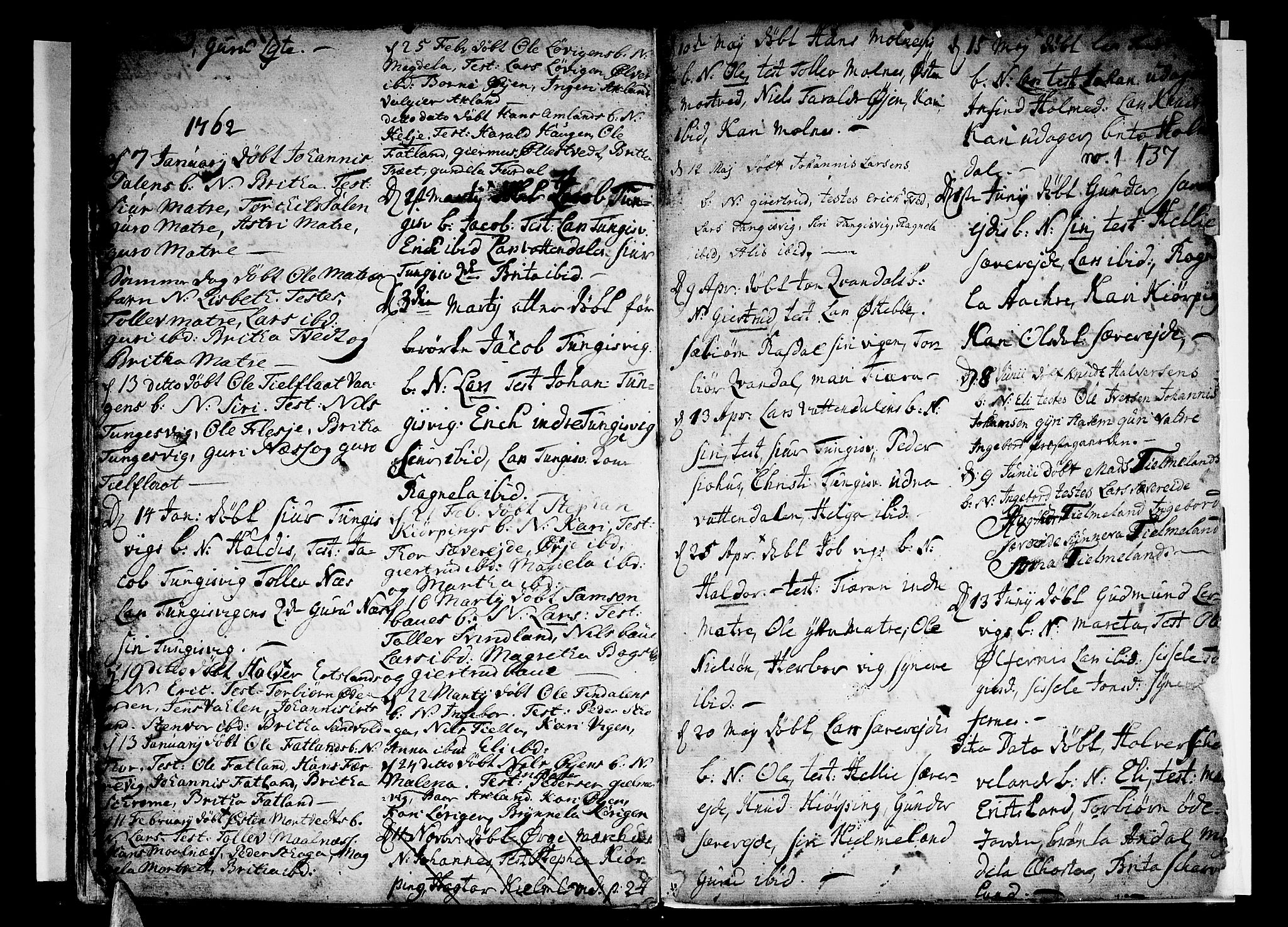 Skånevik sokneprestembete, AV/SAB-A-77801/H/Haa: Parish register (official) no. A 1, 1745-1789, p. 137