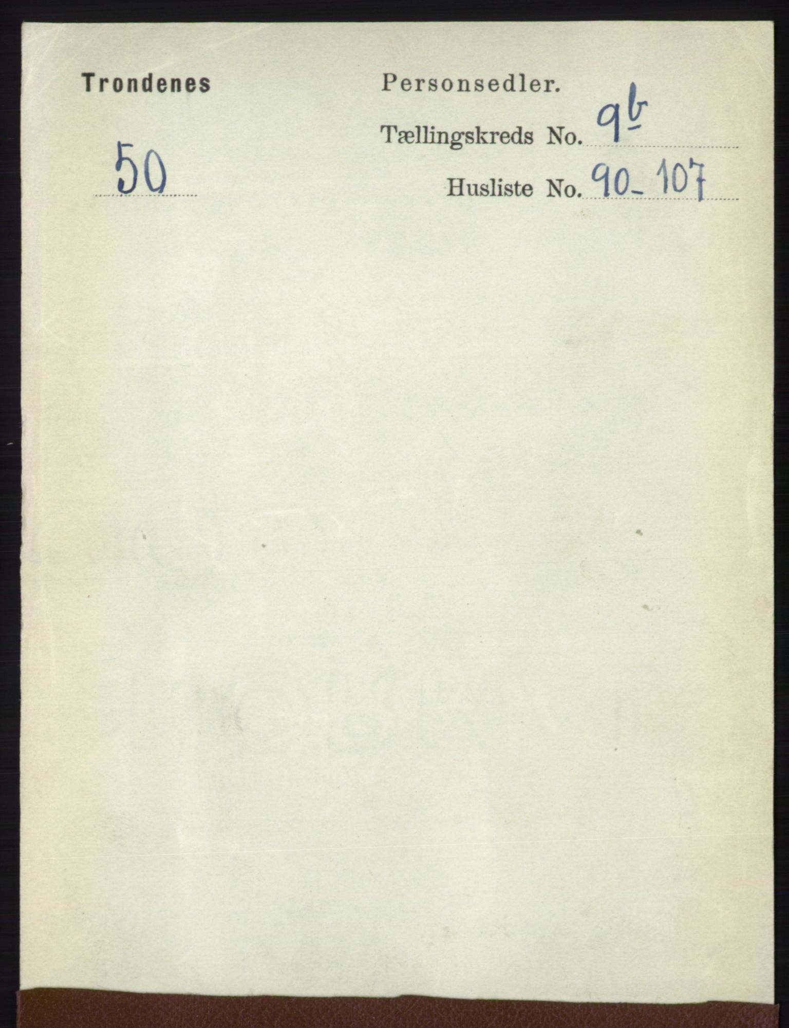 RA, 1891 census for 1914 Trondenes, 1891, p. 7208