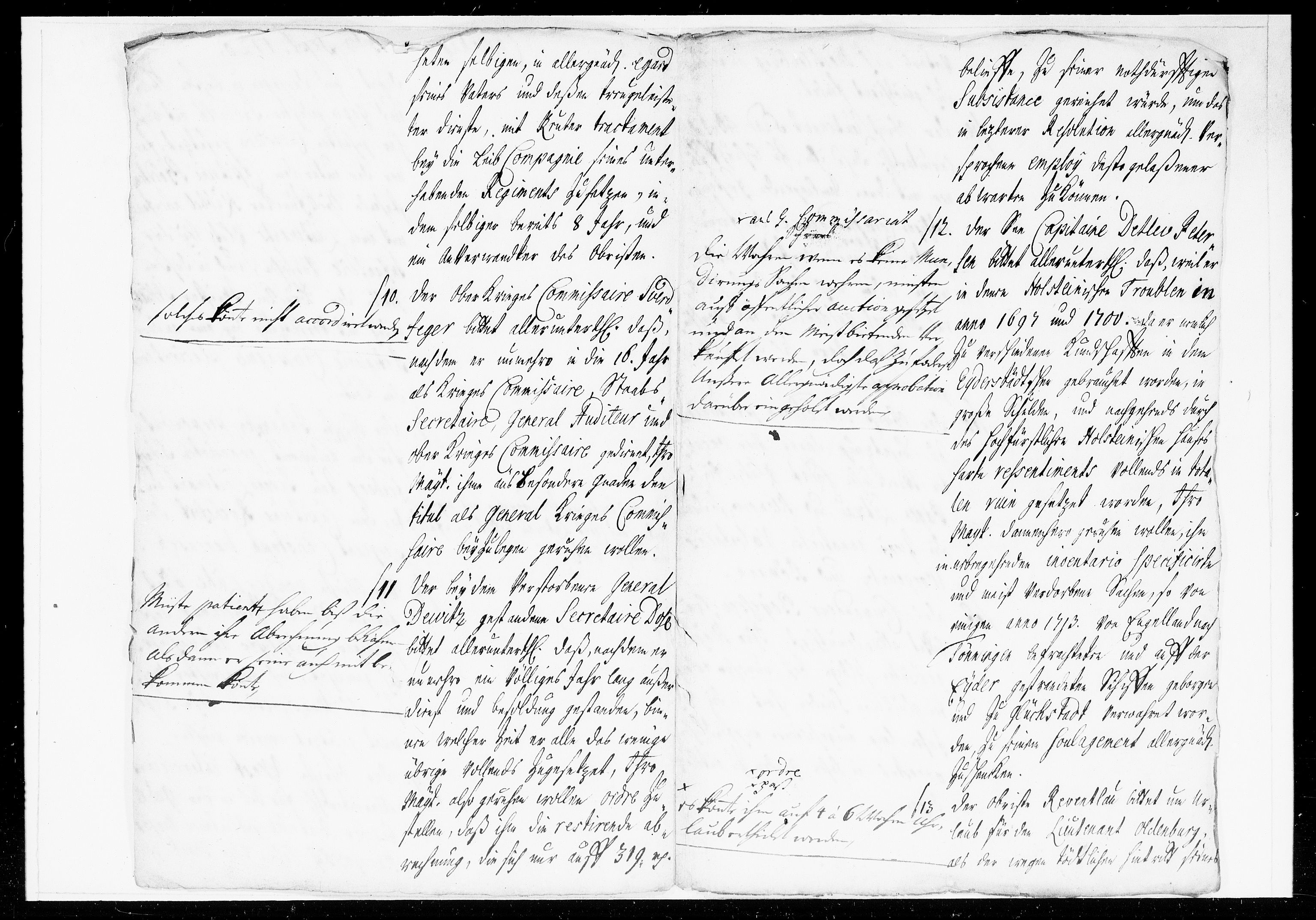 Krigskollegiet, Krigskancelliet, DRA/A-0006/-/1057-1060: Refererede sager, 1720, p. 279