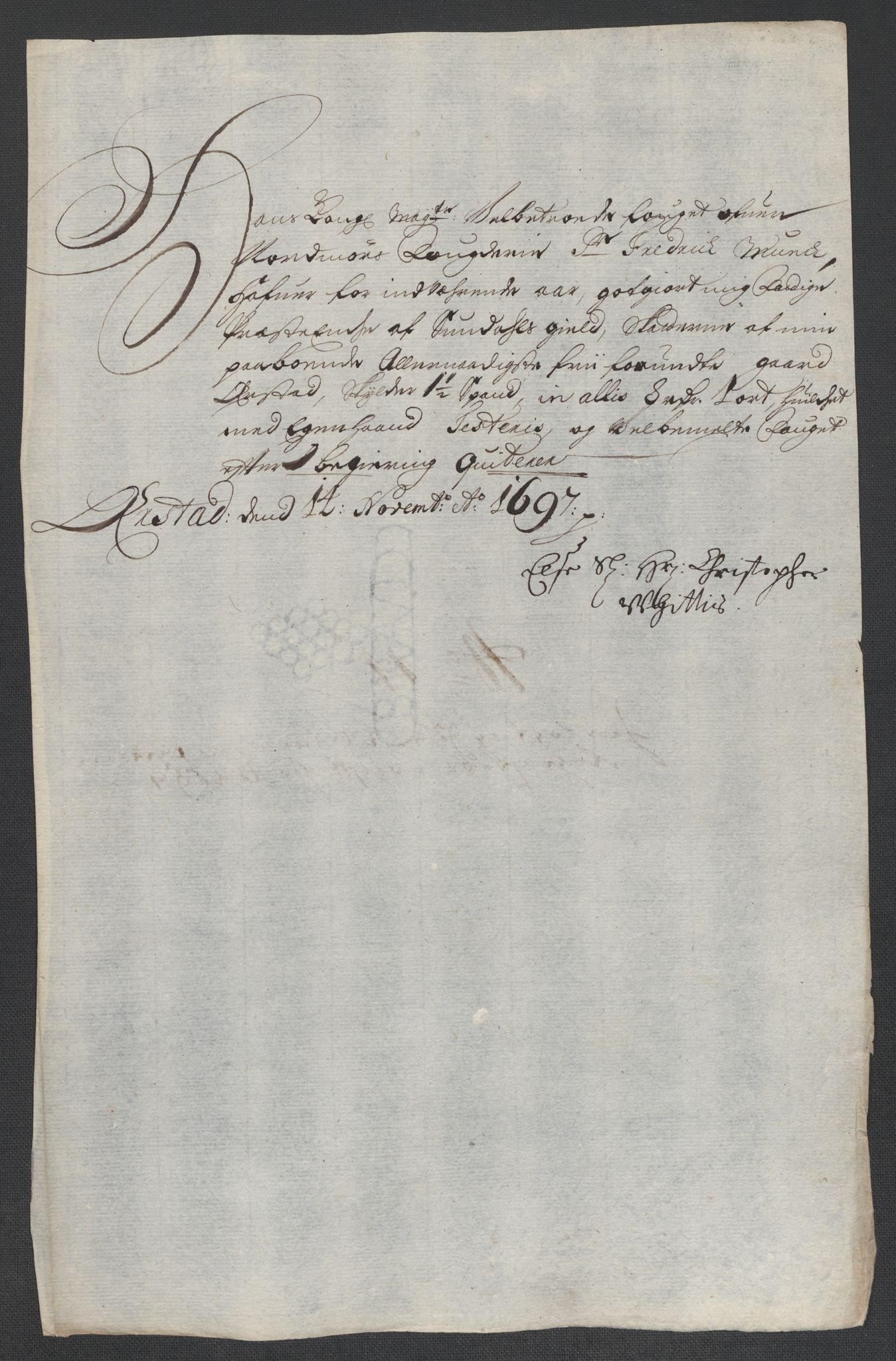 Rentekammeret inntil 1814, Reviderte regnskaper, Fogderegnskap, AV/RA-EA-4092/R56/L3737: Fogderegnskap Nordmøre, 1697-1698, p. 157