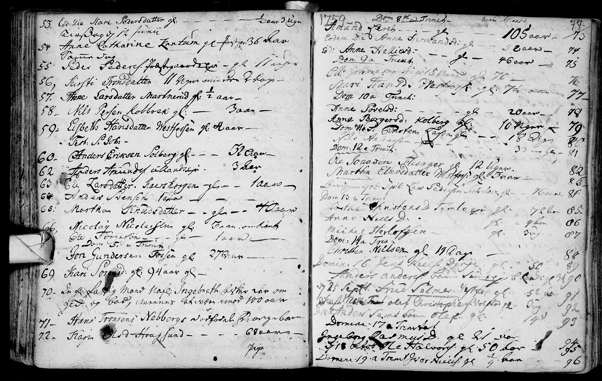 Eiker kirkebøker, AV/SAKO-A-4/F/Fa/L0007: Parish register (official) no. I 7 /1, 1733-1808, p. 77