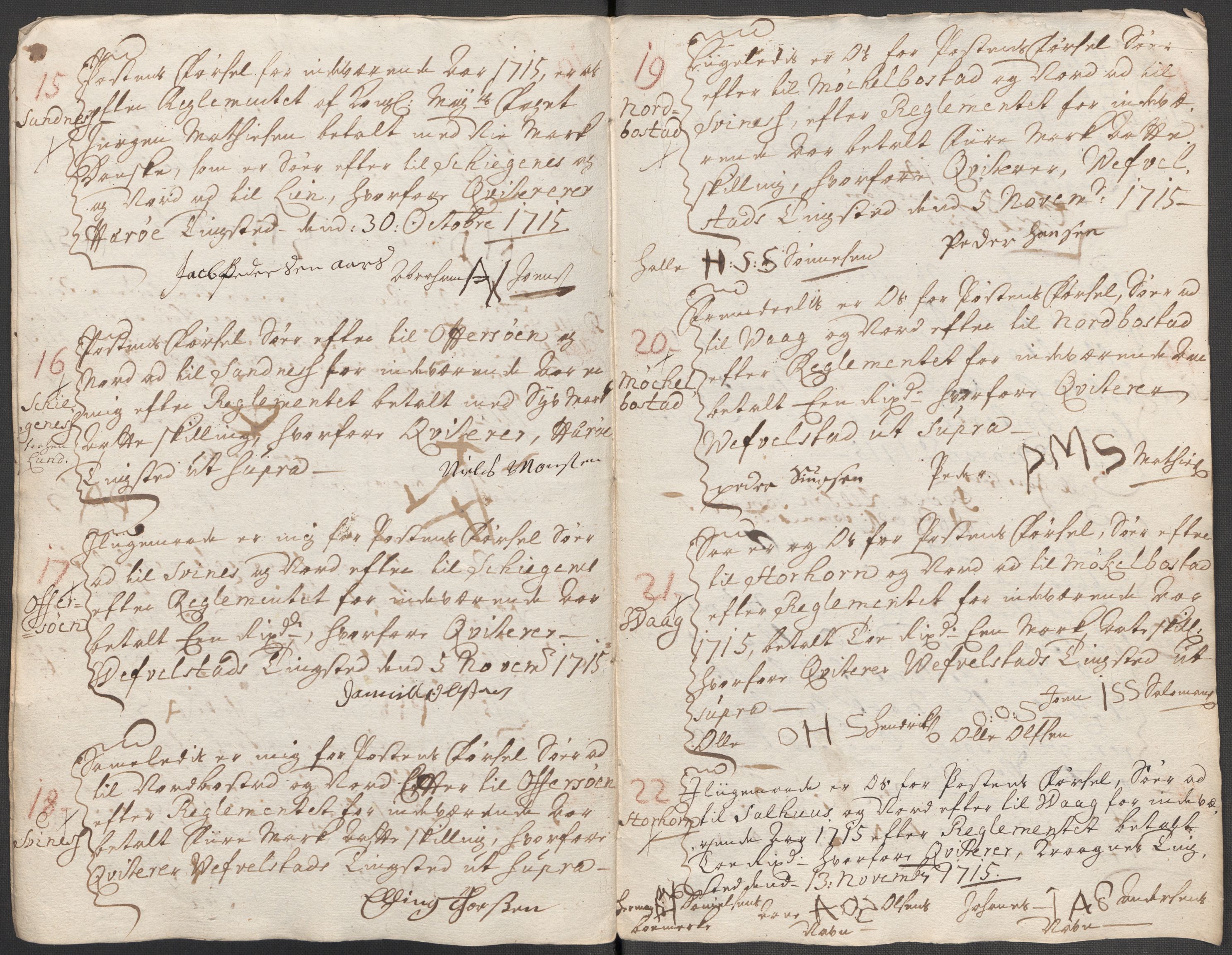 Rentekammeret inntil 1814, Reviderte regnskaper, Fogderegnskap, AV/RA-EA-4092/R65/L4513: Fogderegnskap Helgeland, 1714-1715, p. 667