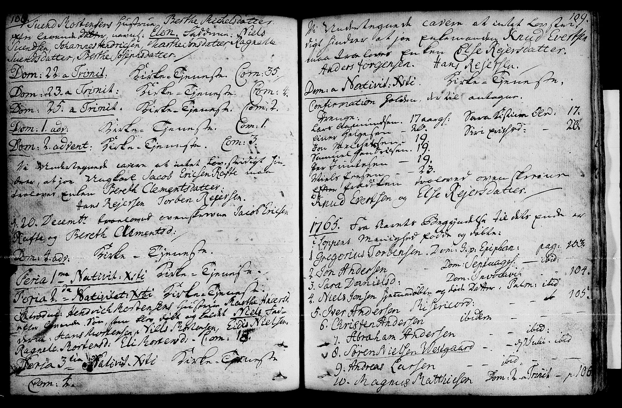 Loppa sokneprestkontor, SATØ/S-1339/H/Ha/L0001kirke: Parish register (official) no. 1 /1, 1753-1784, p. 108-109
