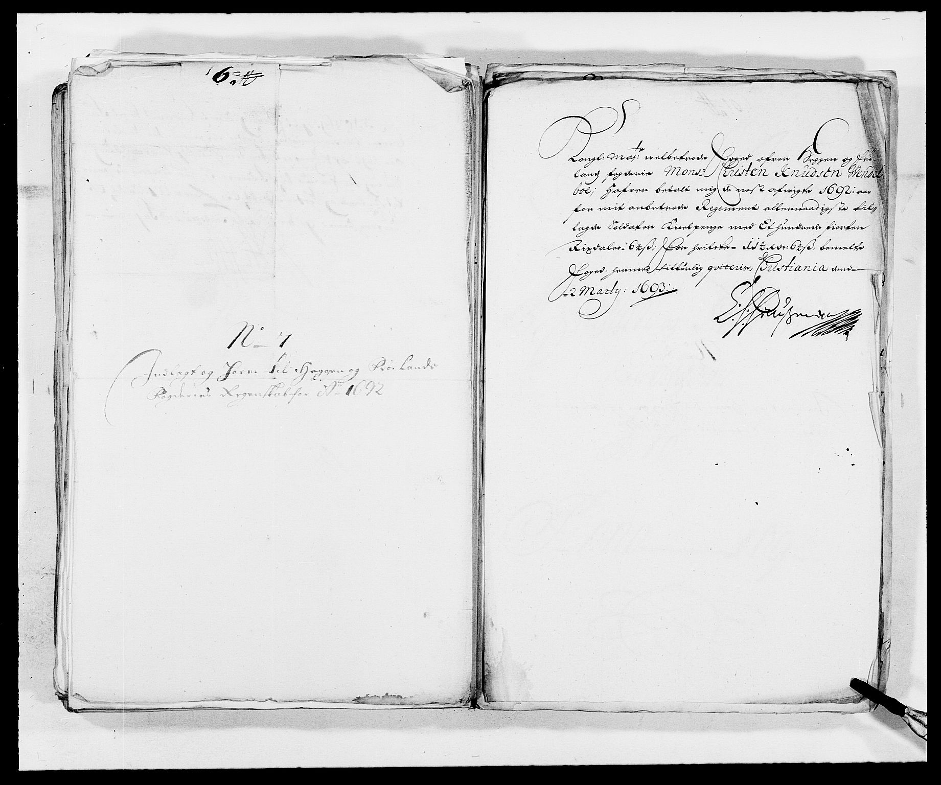 Rentekammeret inntil 1814, Reviderte regnskaper, Fogderegnskap, AV/RA-EA-4092/R06/L0283: Fogderegnskap Heggen og Frøland, 1691-1693, p. 266