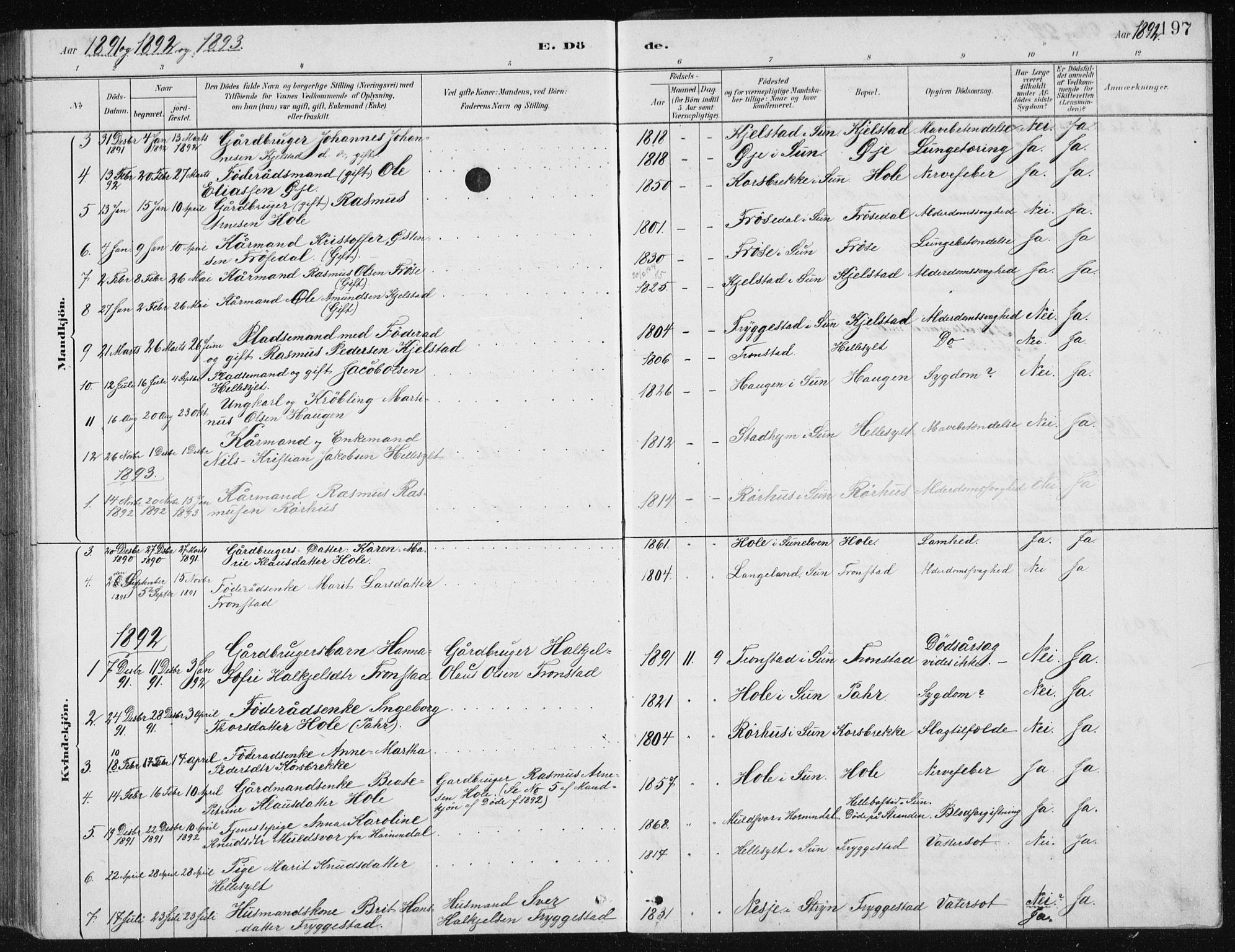 Ministerialprotokoller, klokkerbøker og fødselsregistre - Møre og Romsdal, SAT/A-1454/517/L0230: Parish register (copy) no. 517C03, 1879-1912, p. 197