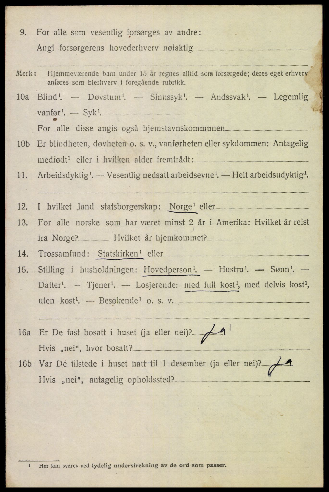 SAK, 1920 census for Konsmo, 1920, p. 1259