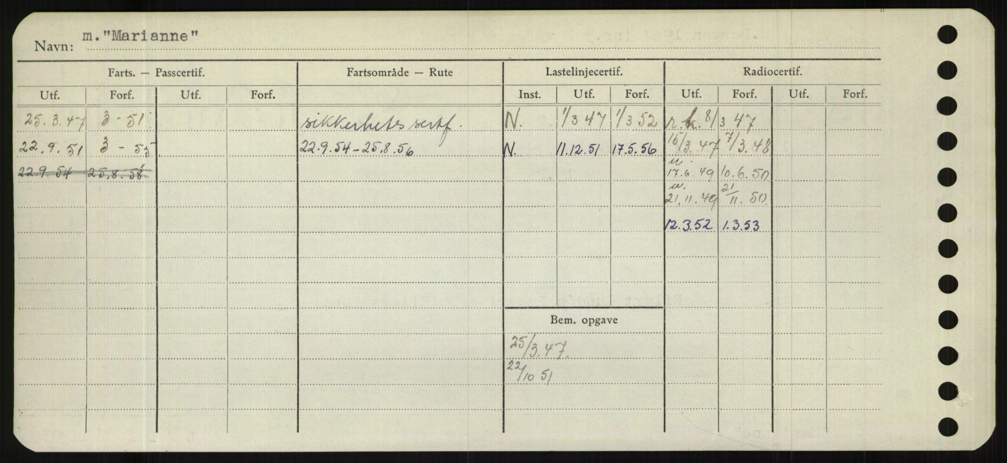 Sjøfartsdirektoratet med forløpere, Skipsmålingen, RA/S-1627/H/Hb/L0003: Fartøy, I-N, p. 322